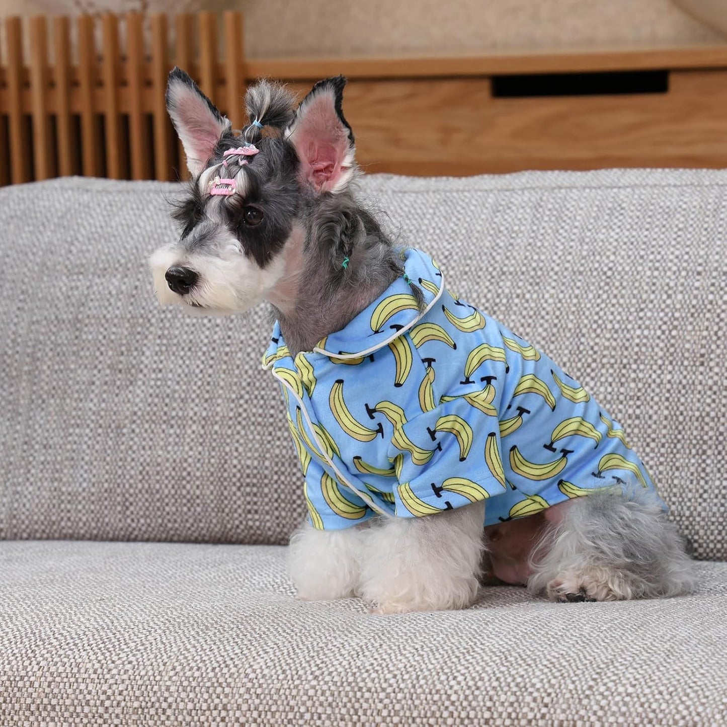 CuteBone Two-Leg Velvet Pet Pajamas Girl Dog Clothes - Soft, Cozy, and Stretchy Boy Pjs for Small, Medium Dogs and Cats Winter Sleepwear Apparel LTP03L