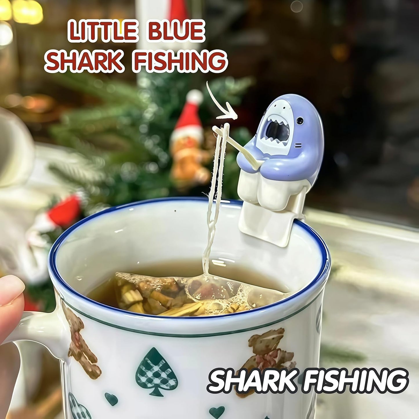 Creative Shark Shape Tea Infuser, Loose Leaf Tea Strainer, Funny Animal Shaped Tea Filters Gift for Tea Drinkers Shark Accessories Tea Lovers Accessory