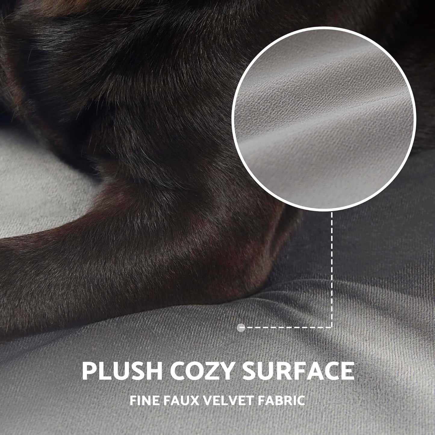 Washable Cooling Pet Bed for Small, Medium Dogs & Cats, Certipur-Us Certified Memory Foam Pet Bed with Waterproof Inner Liner (29" x 18", Up to 50LBs)