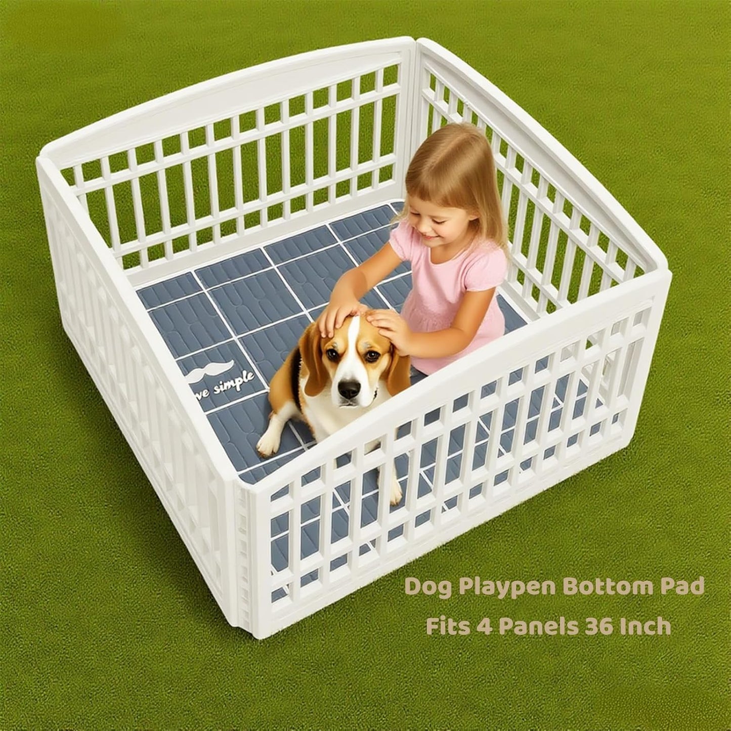 Washable Puppy Pads, 36x36 Inch Reusable & Leak-Proof Dog Potty Training Pads, Super Absorbent Non-Slip Mat for Crate, Playpen, Whelping, Home Travel (Grey, 2-Pack)