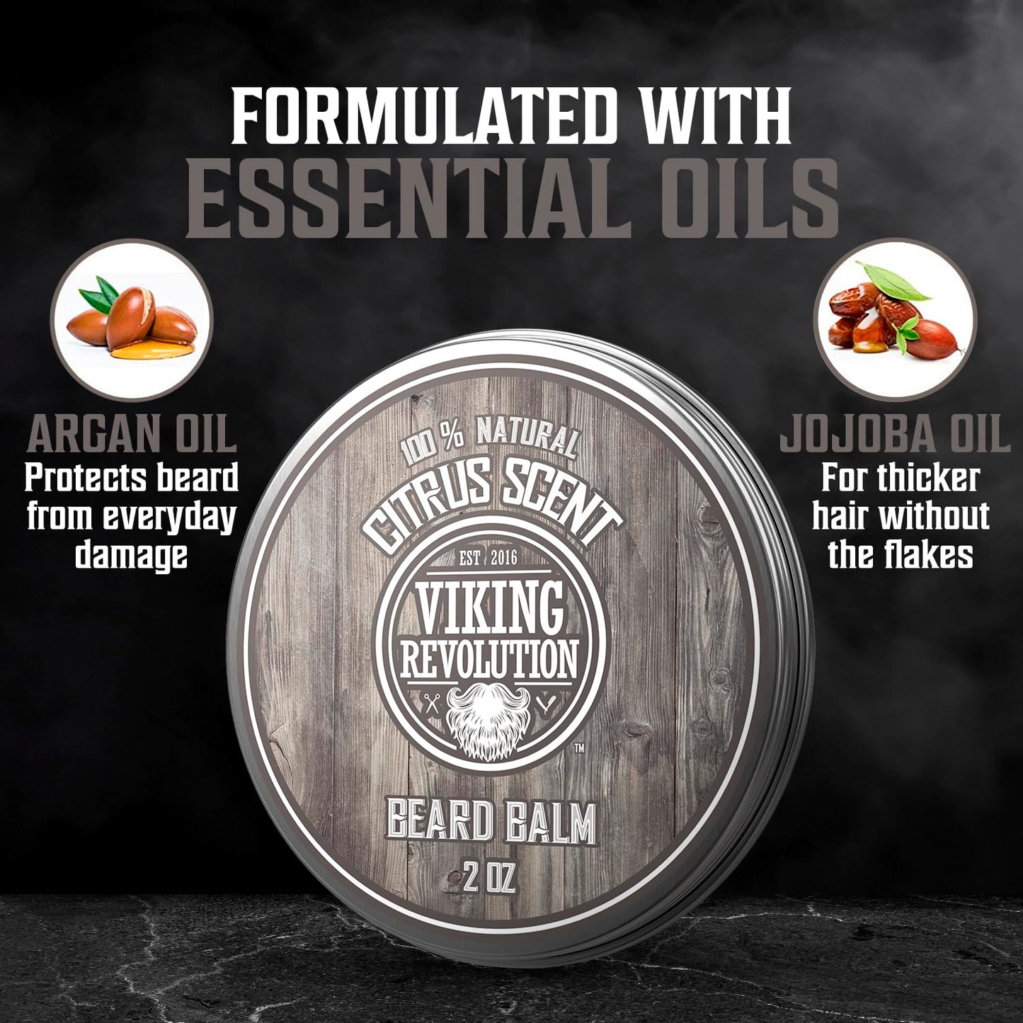 Viking Revolution - Ultimate Beard Kit - Beard Grooming Kit with Beard Brush, Beard Comb, Beard Balm, Beard Oil, Beard & Moustache Scissors - Gifts for Men