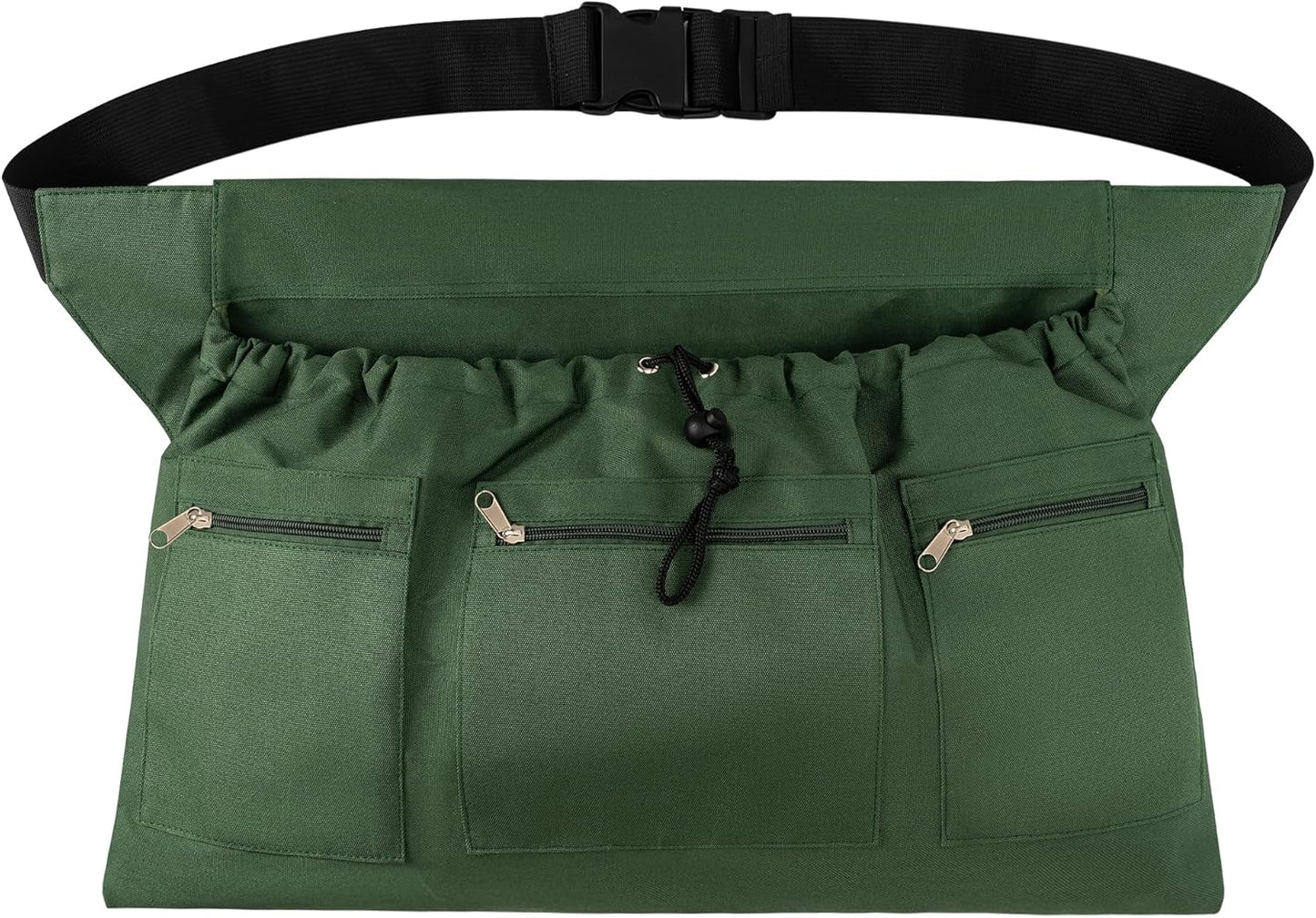 Gardening Apron, Garden Aprons with Pockets & Drawstring Bag, Waterproof 600D Fruit Storage Harvest Picking Apron Pouch for Women & Men