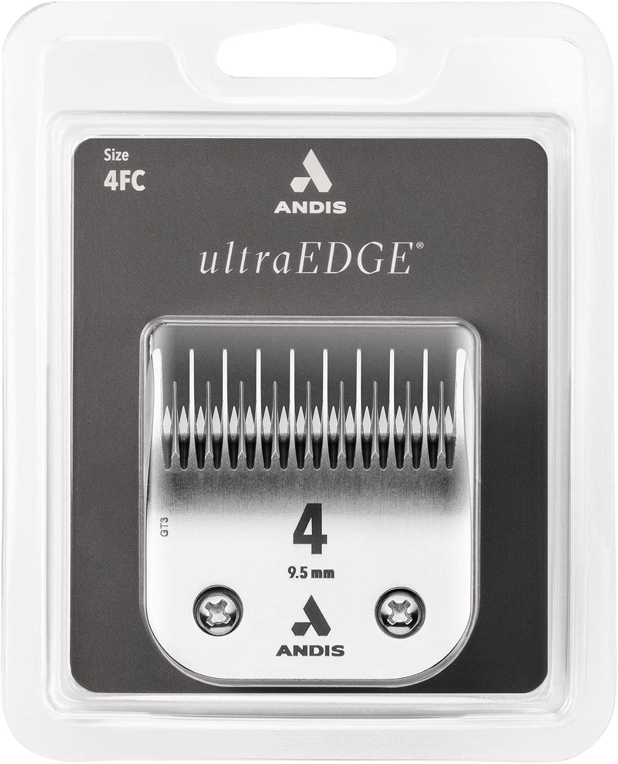 Andis 72625 Carbon-Infused Steel UltraEdge Dog Clipper Blade, Size-4 Skip-Tooth, 3/8-Inch Cut Length