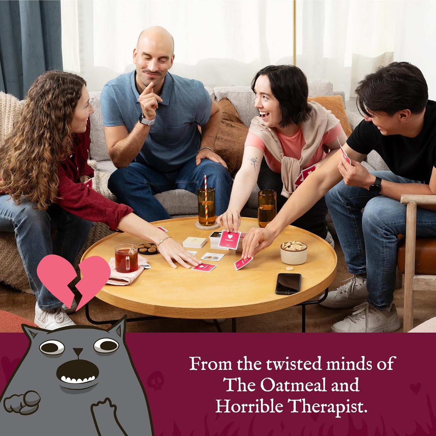 Exploding Kittens Horrible Couple – Extra Horrible Edition – Party Game for 2-8 Players, from The Creators of Horrible Therapist | A Fun Game Night with Friends, Funny Card Game for Adults