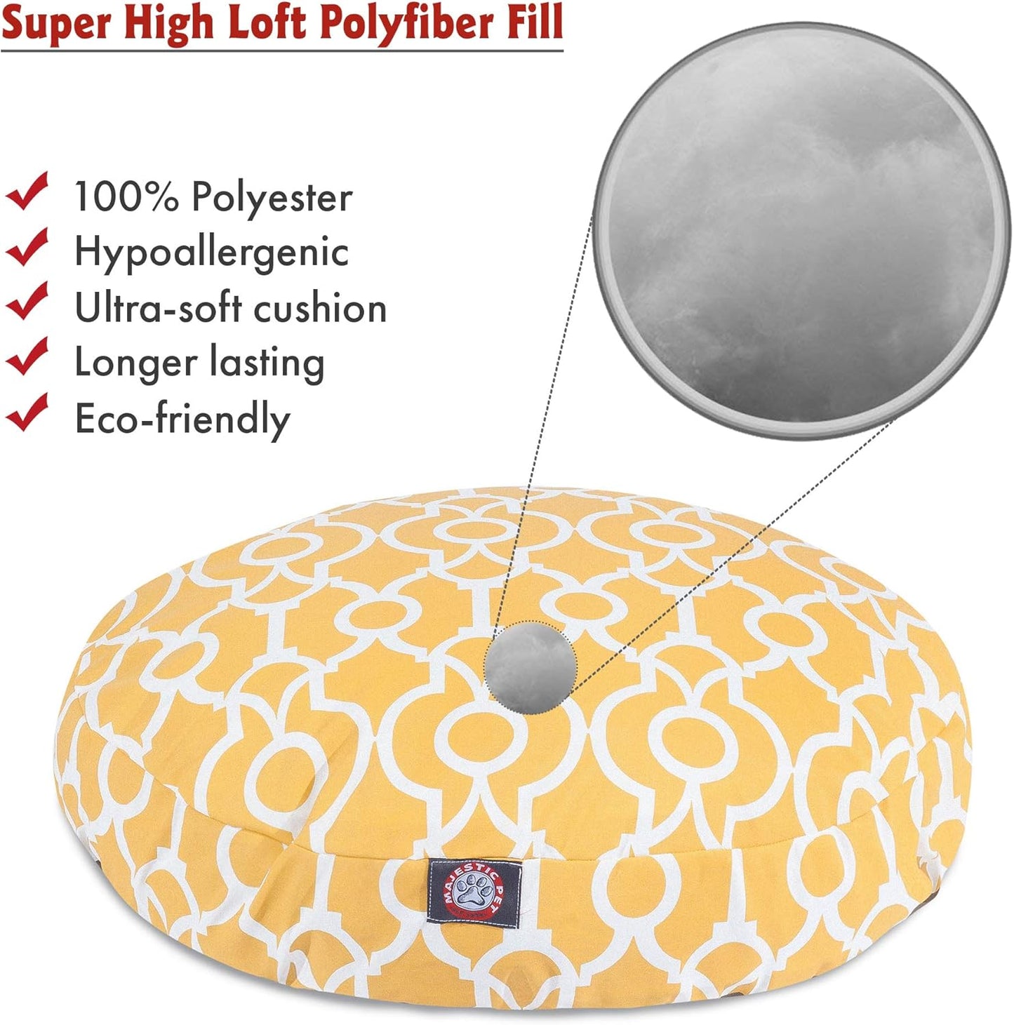 Majestic Pet Athens Citrus Small Round Pet Bed
