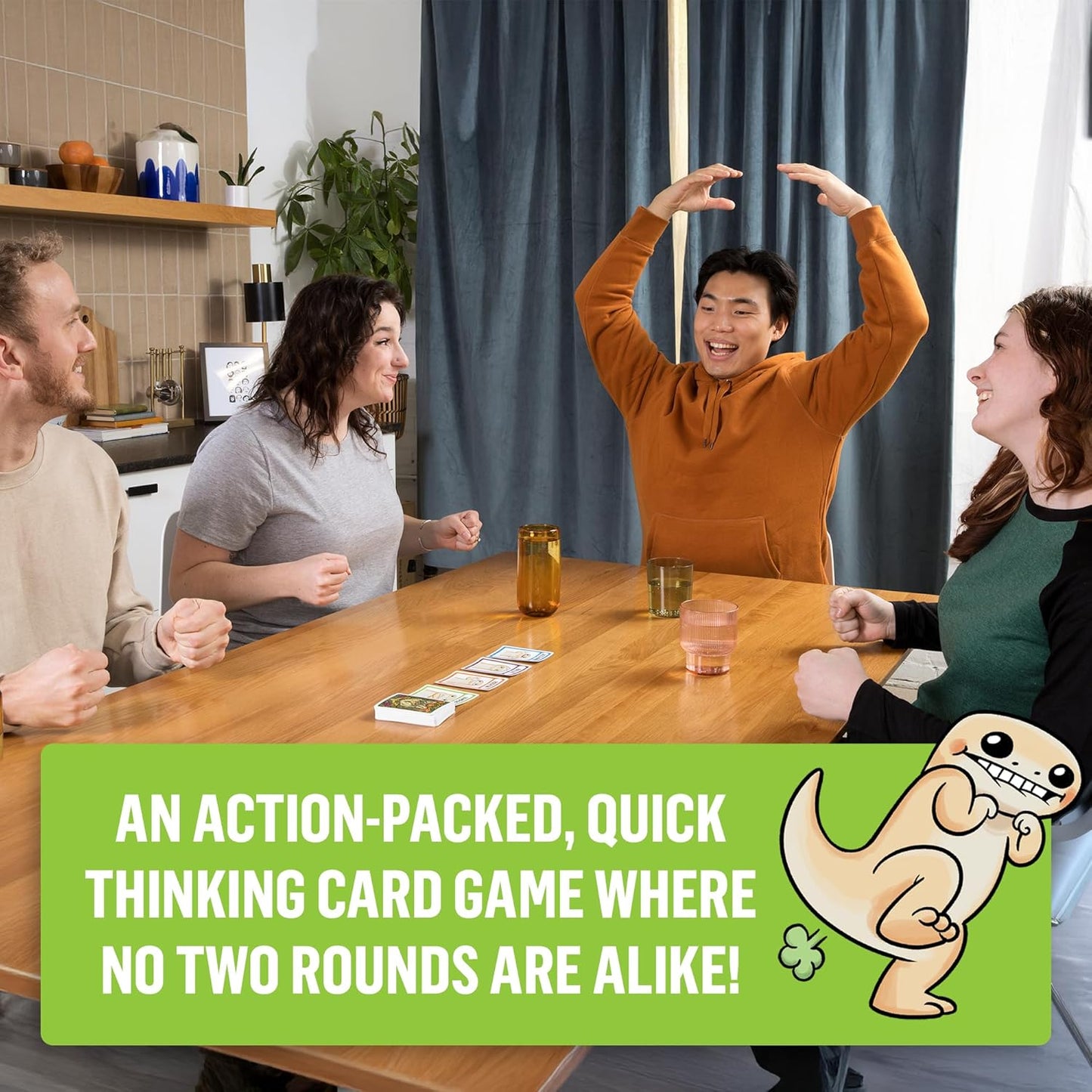 Exploding Kittens Coyote Created by Tim Ferriss | Perfect for Family Fun, Game Night, and Travel | 3-8 Players, 10 Mins, Ages 10 and Up