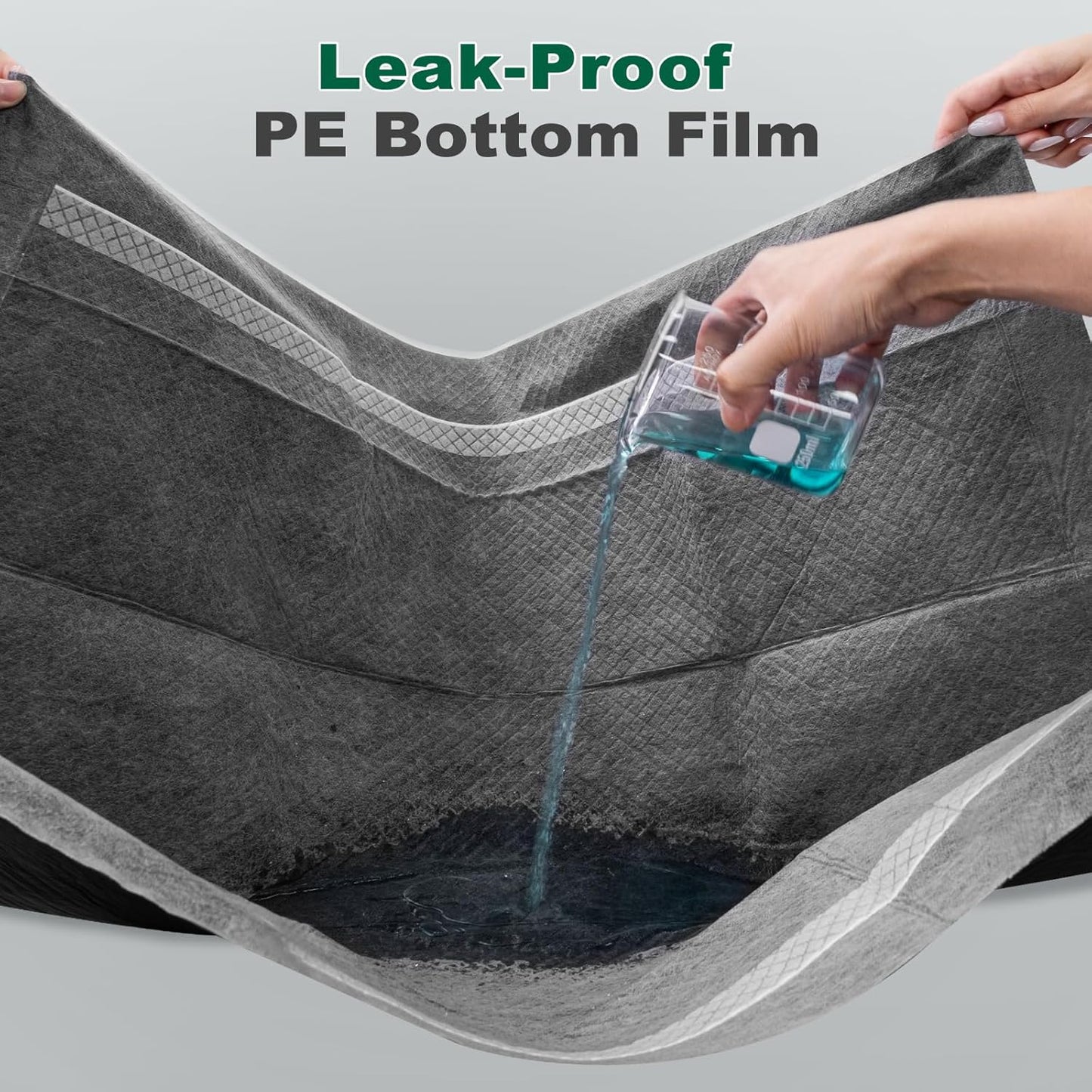 MIZOK Dog Pee Pads Charcoal, 28"x30" Large Wee Wee Pads for Dogs, Superior Odor Protection, Super Absorbent & Leak-Proof, Puppy Pads with Adhesive Tabs, Thick & Heavy (30 Counts)
