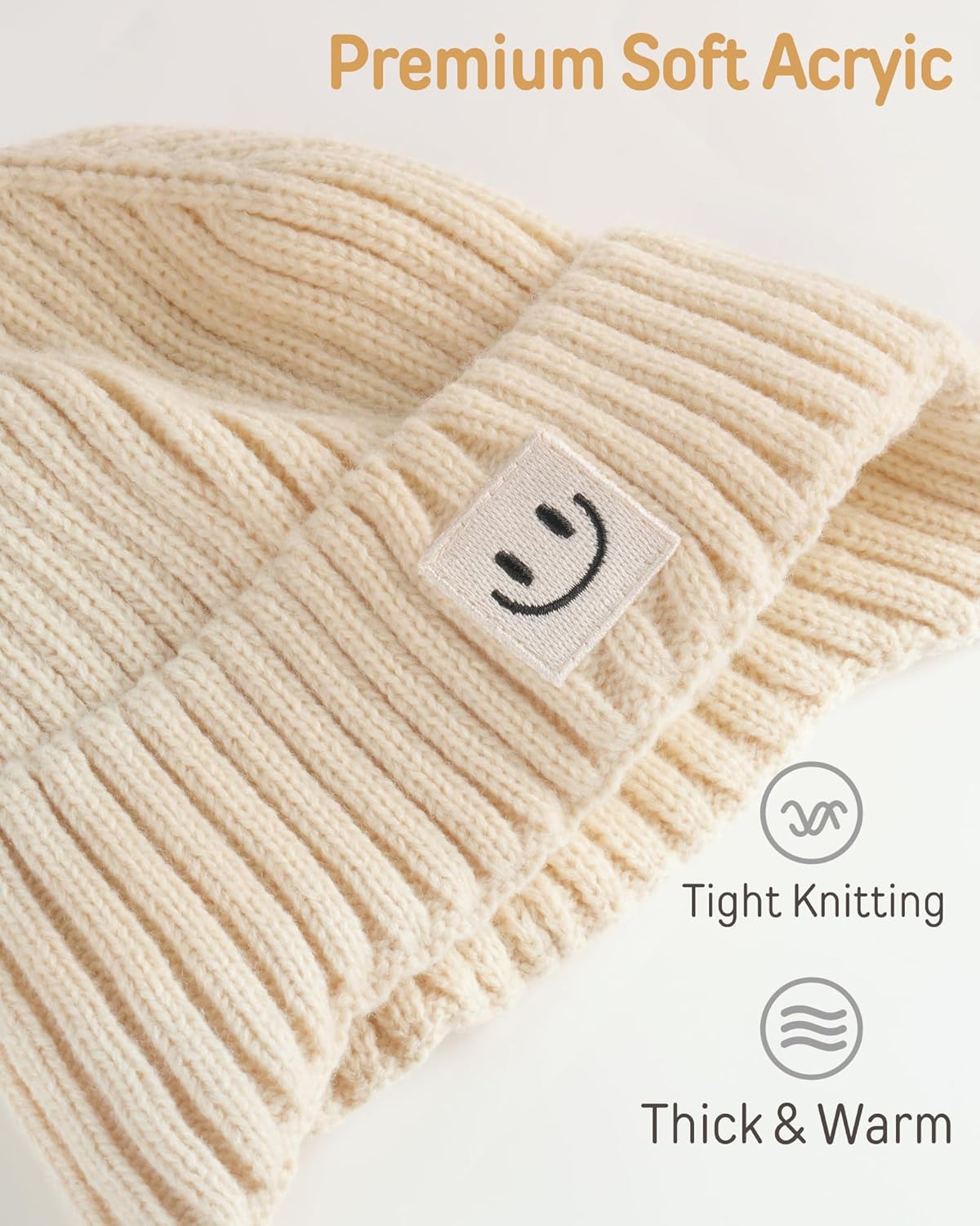FURTALK Baby Beanie Toddler Winter Warm Hat Infant Soft Fleece Lined with Earflap Cute Knit Kids Caps