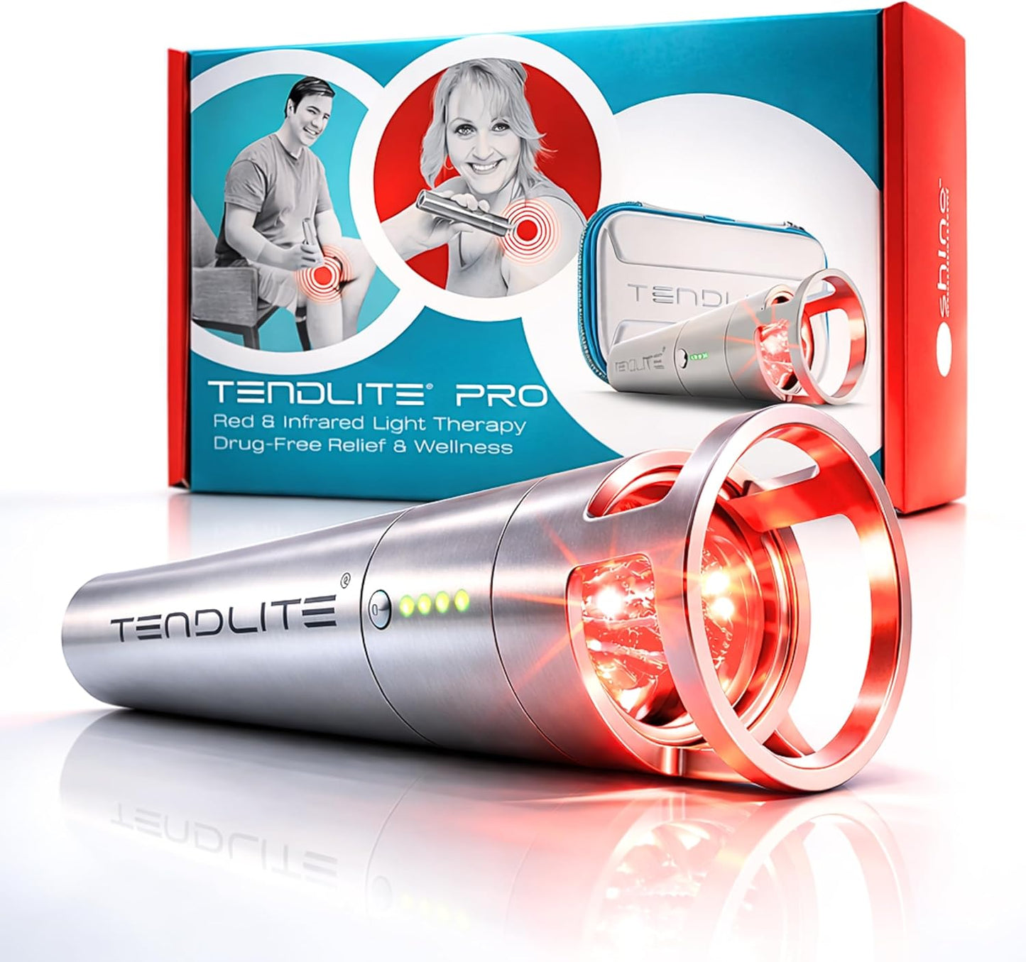 Tendlite® Pro DEEP RED/Infrared Light Therapy Device – 660nm + 850nm LED for Muscle & Joint Comfort, Daily Recovery Support, Portable At-Home Use