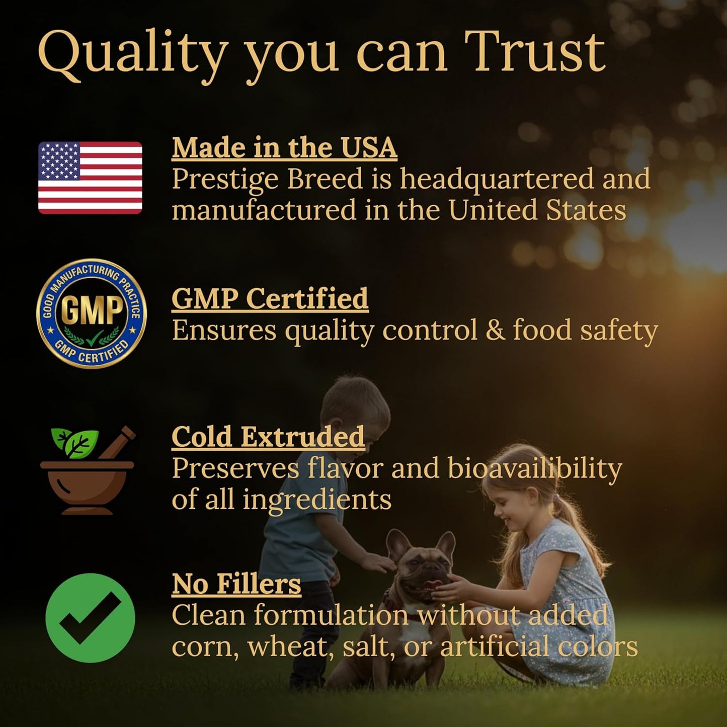 Multivitamins, Balanced Nutrition for Your French Bulldog, 90 Count, Made in The USA with Real Bacon