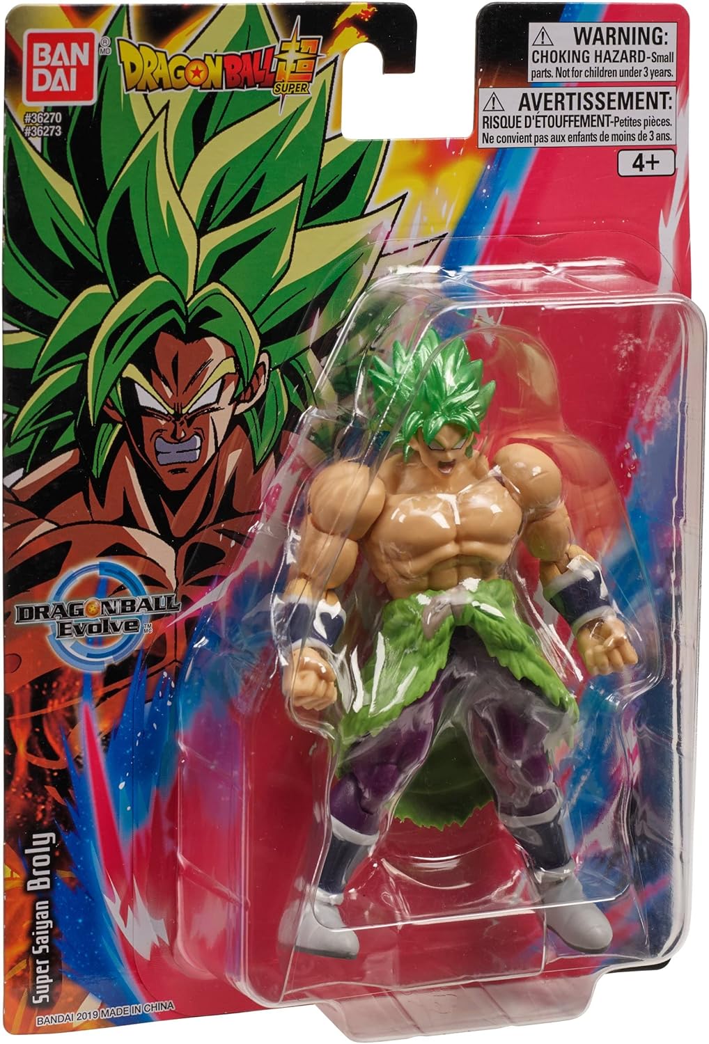 Bandai Namco - Dragon Ball Super - Super Saiyan Broly, Dragon Ball Evolve 5" Action Figure