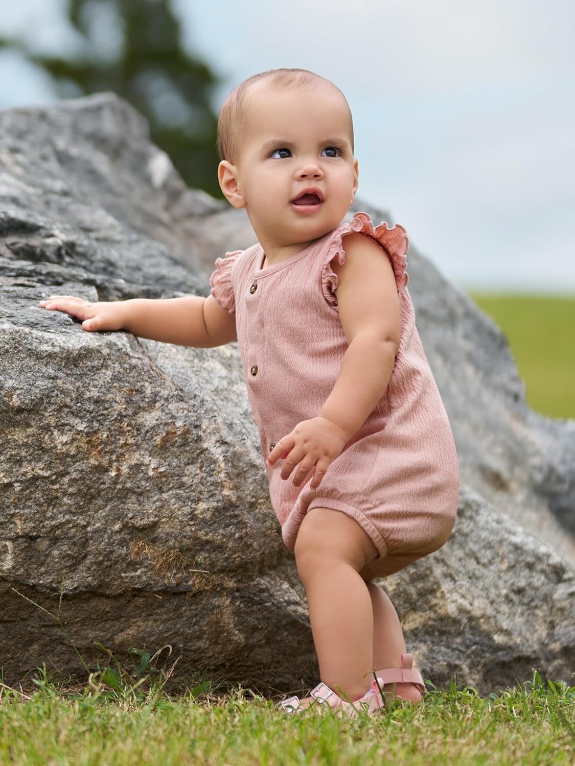 Simple Joys by Carter's Baby Girls' 2-pack Sleeveless Rompers