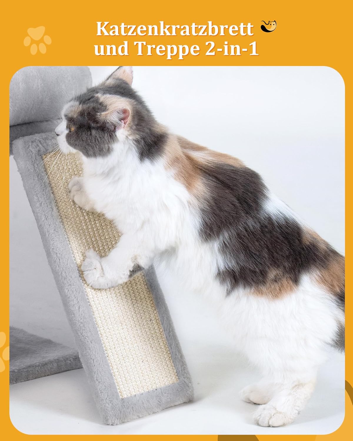 Cat Tree Tower for Large Cat, Cat Bed House with Large Perch for Adult Cats, 20 * 16.5 Inch Big Platform for Indoor with Super Cozy Mat, Large Condo with Scratching Post, Light Gray