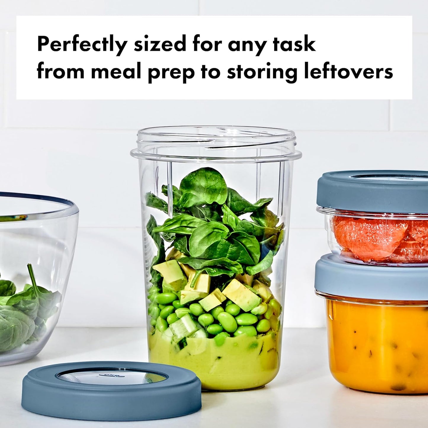 OXO Good Grips Twist & Stack Container – 32 oz – 2 Pack