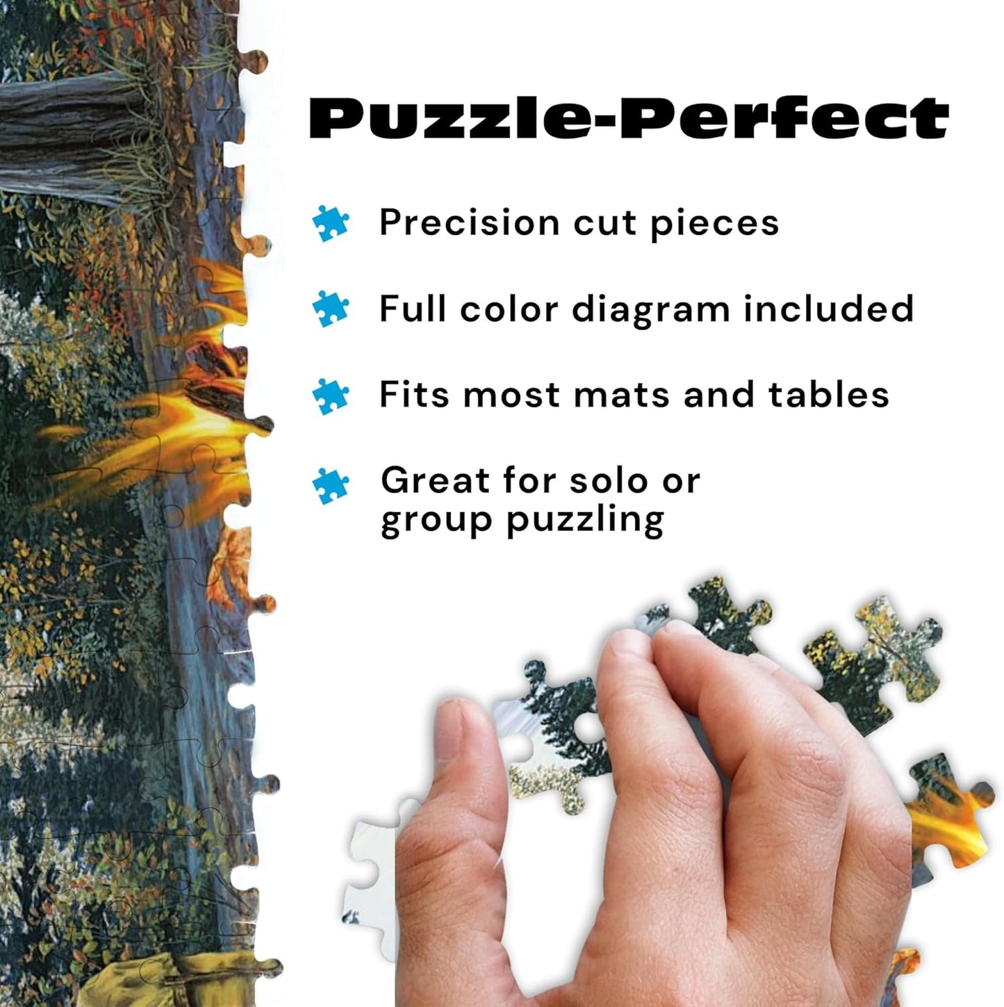 Buffalo Games Jigsaw Puzzle – Room with a View by Darrell Bush – 1000-Piece Puzzle for Adults, Includes Poster, Made in USA