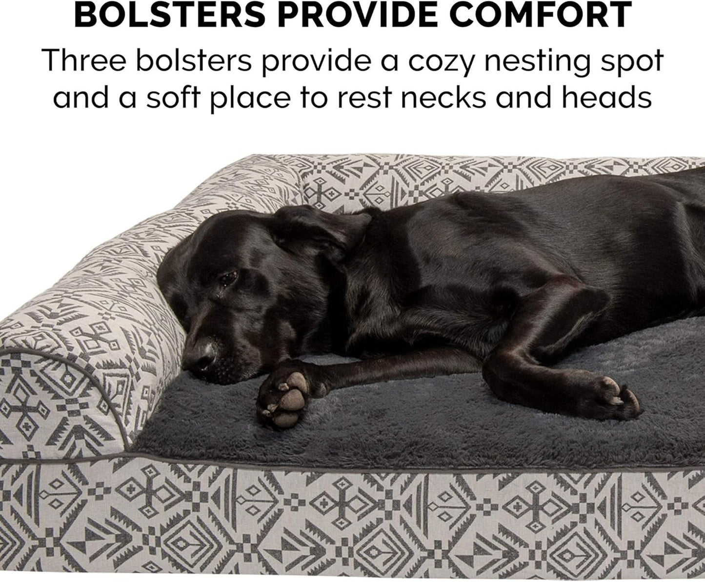 Furhaven dog bed SOFA Sofa - Boulder Gray, Jumbo/XL W/same size waterproof liner