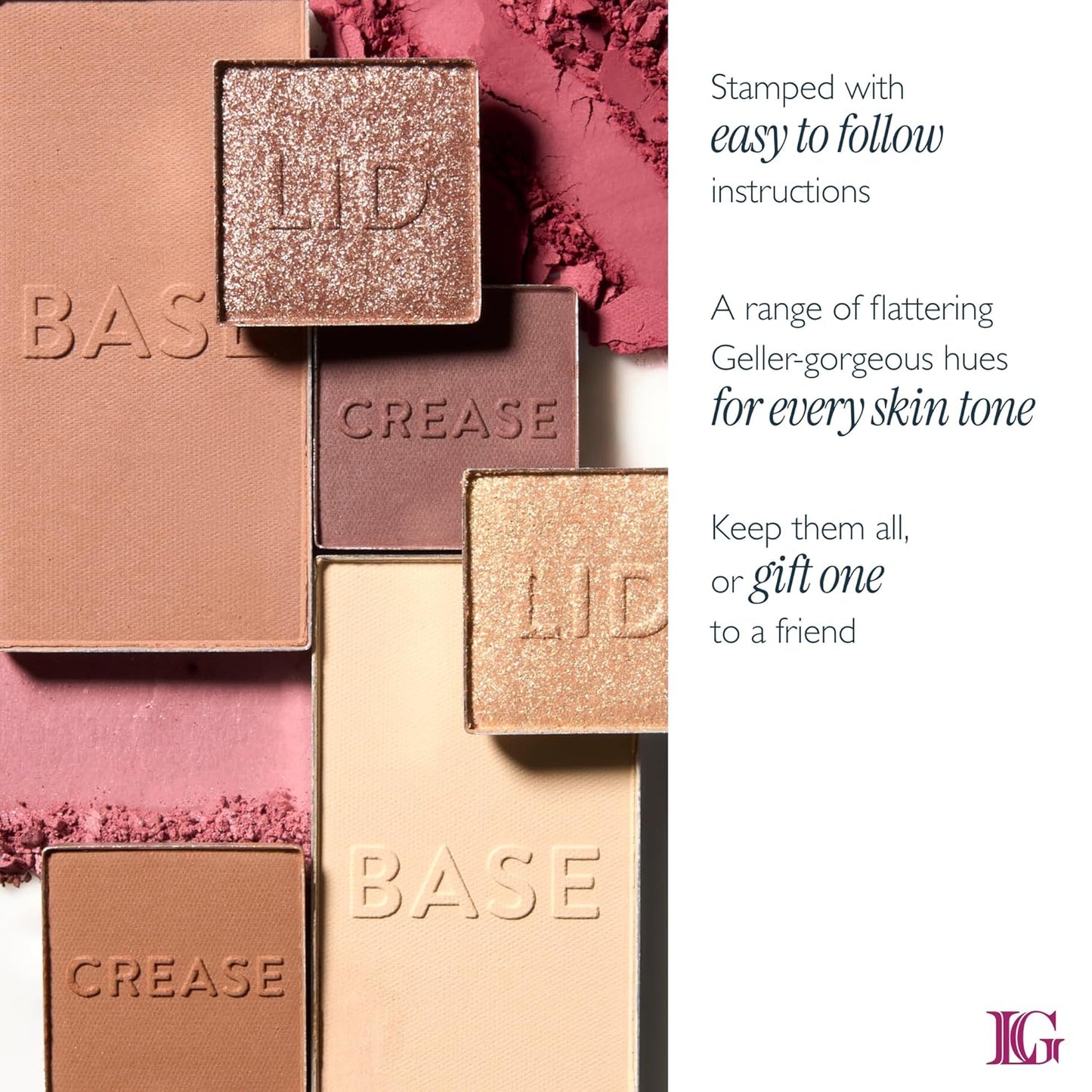 LAURA GELLER NEW YORK Glam On the Go Eyeshadow & Blush Palettes - Each Set Includes Three Palettes - Ready for Gifting - Easy to Use Makeup for Mature Skin