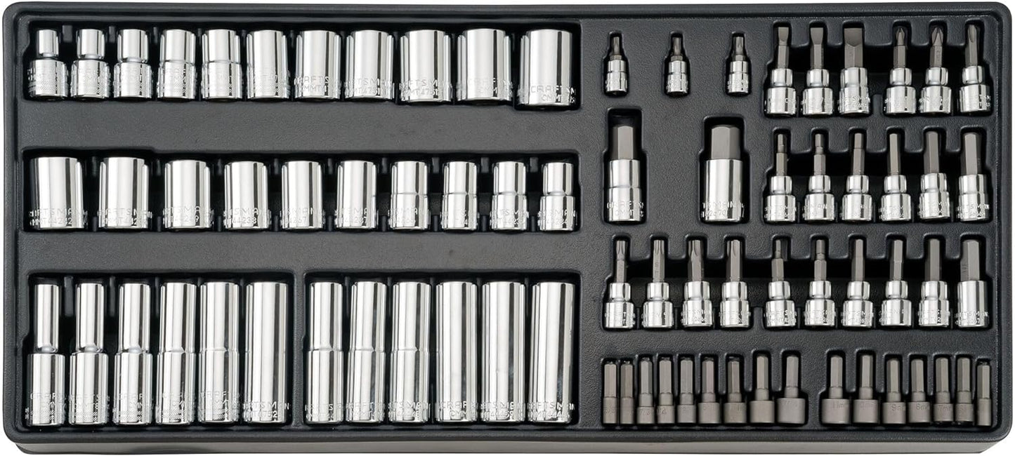 CRAFTSMAN Mechanics Tool Set, 298 Piece Hand Tool and Socket Set SAE/Metric (CMMT12139)