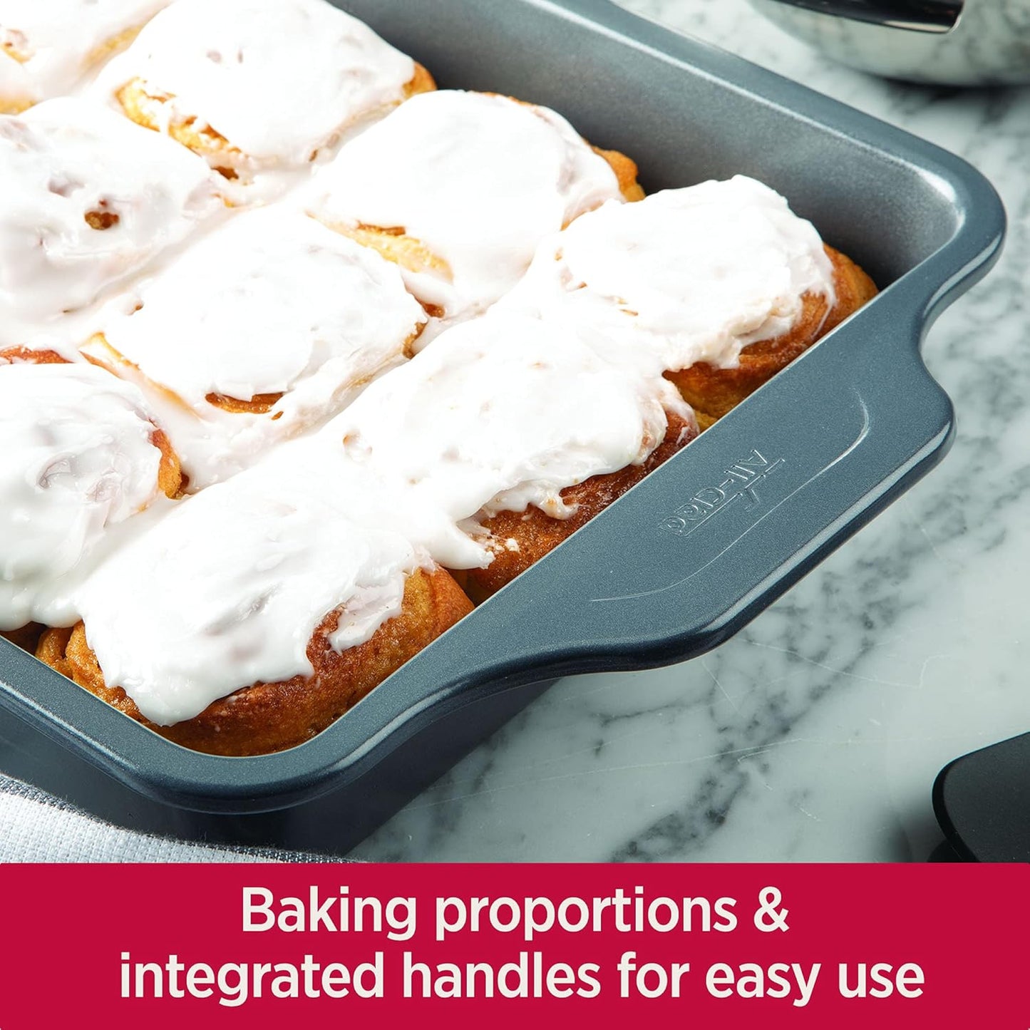 All-Clad Pro-Release Nonstick 9x13 Inch Oven Safe 450F Half Sheet, Cookie Sheet, Muffin Pan, Cooling & Baking Rack, Round & Loaf Cake Pans, Grey