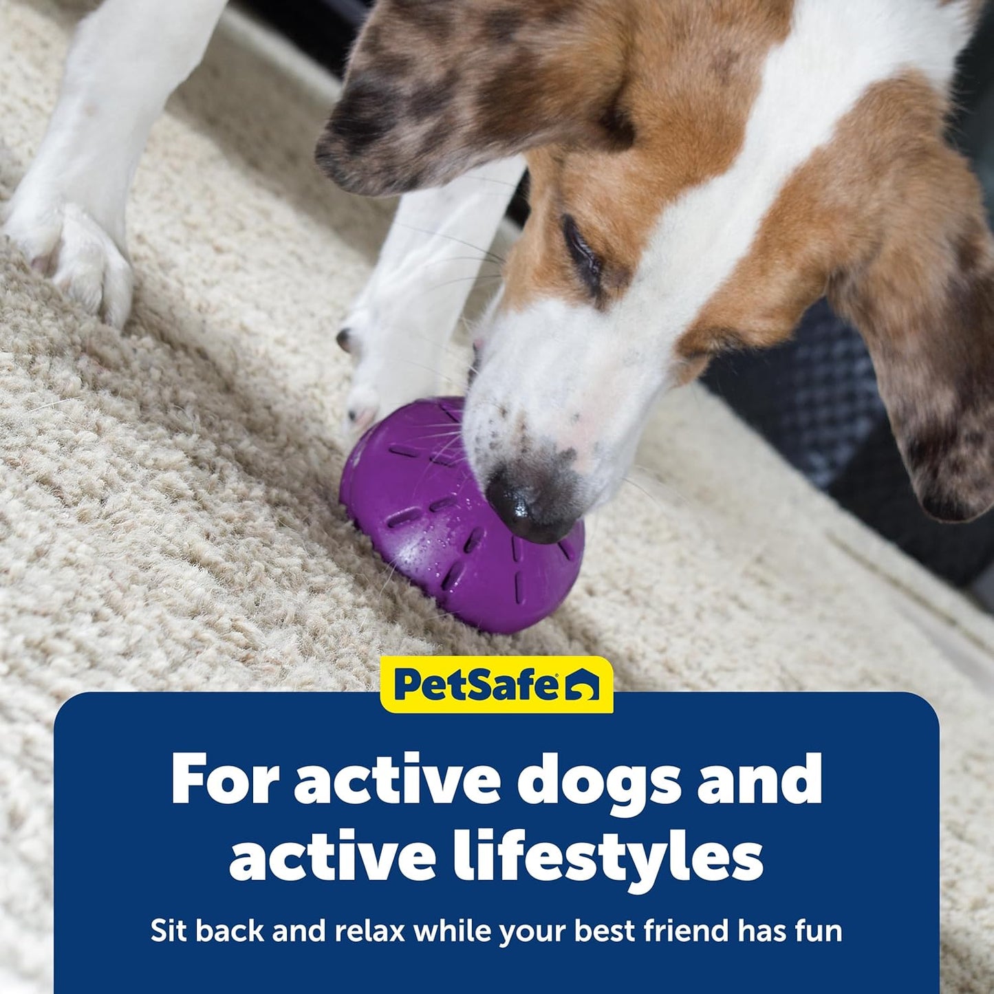 PetSafe Busy Buddy Twist'n Treat - BPA-Free Adjustable Meal Dispenser & Training Toy - Interactive Enrichment for Hard Chewers - Compatible with Hard & Smearable Treats - Helps Clean Teeth - Large