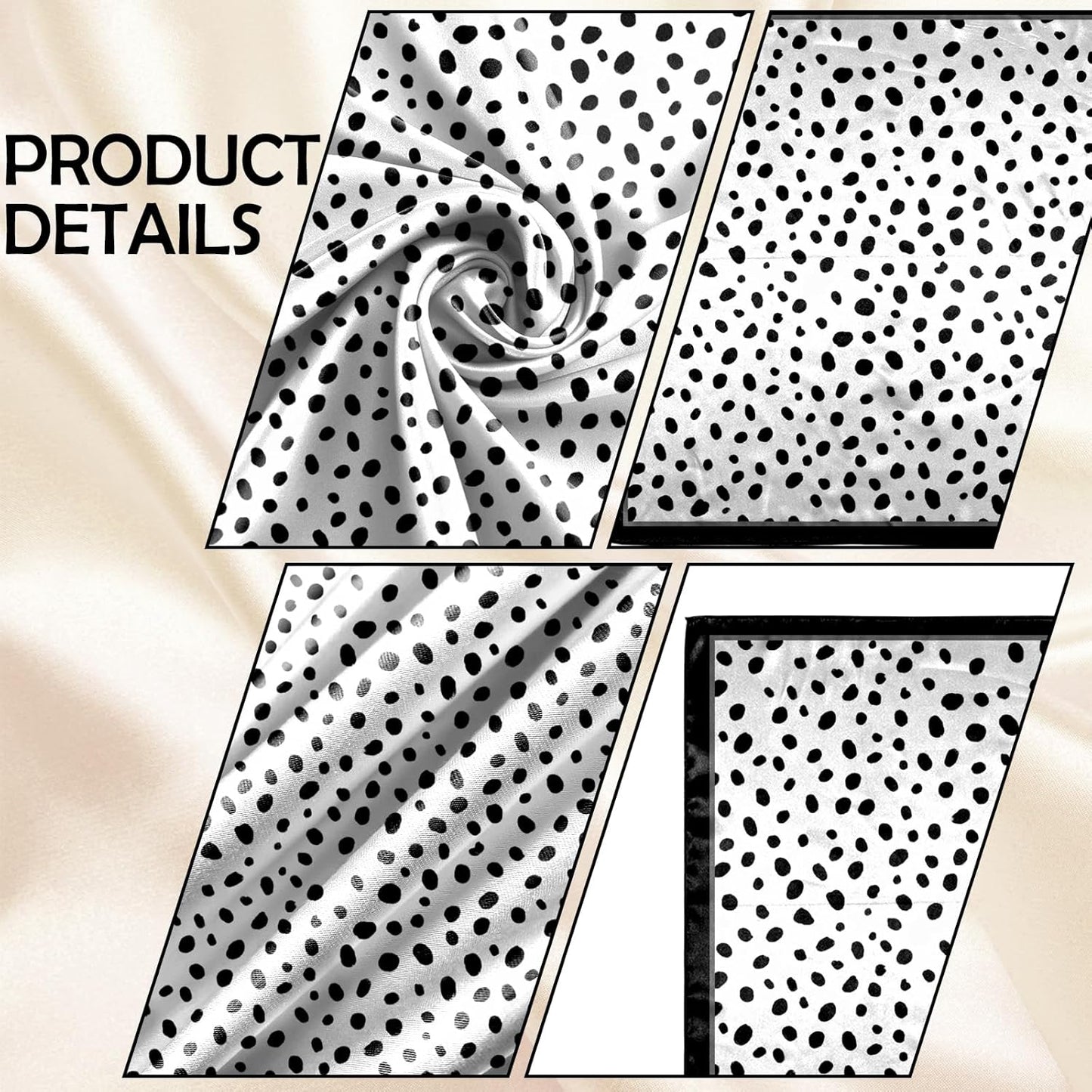 Scarf Silk Feeling Square Satin Head Hair Scarf Wrap 27.5 Inches Headwear Aesthetic Cute Decoration Women Girls