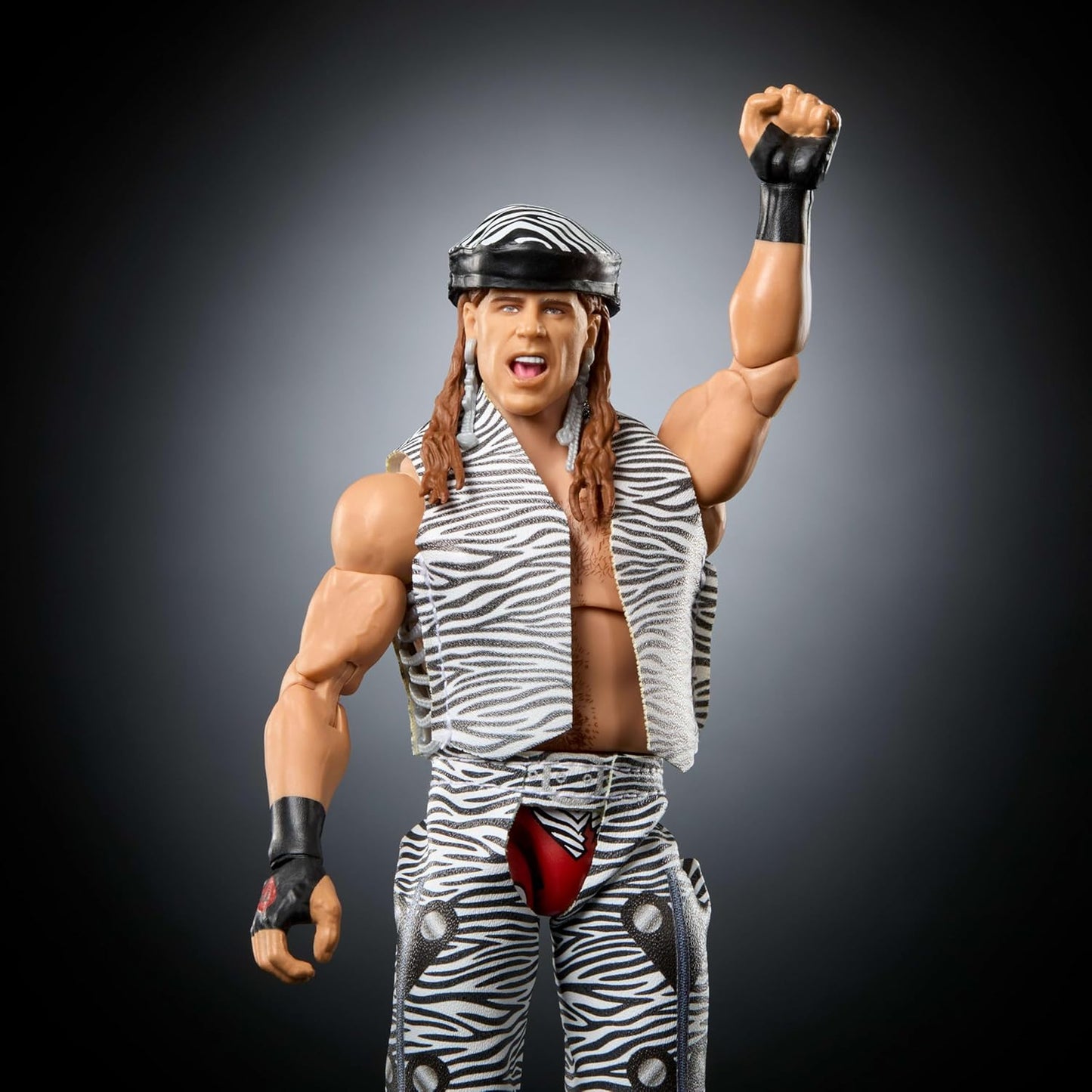 Mattel WWE Ultimate Edition Action Figure & Accessories Set, Shawn Michaels 6-inch Collectible with Swappable Heads & Hands, 30 Articulation Points (Amazon Exclusive)