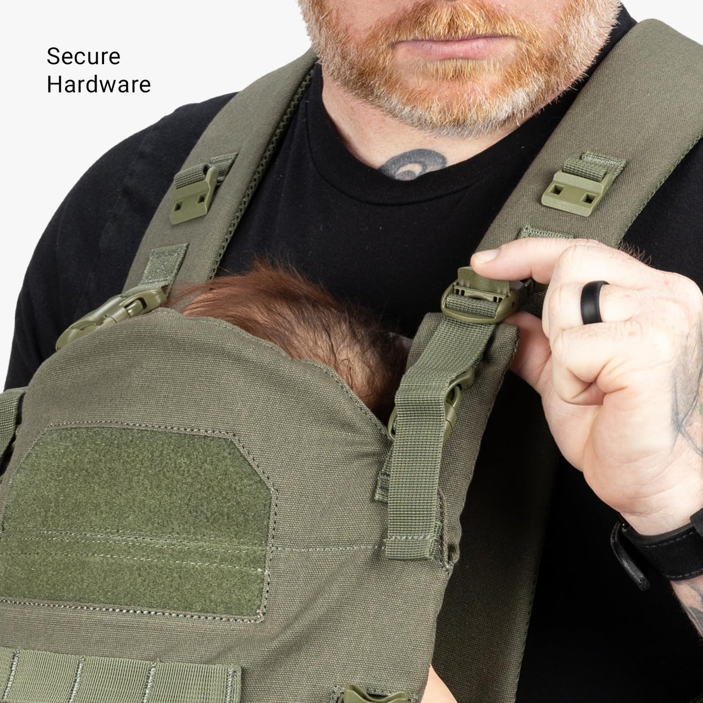Tactical Baby Gear Tactical Baby Carrier for Dads – Ergonomic, Hip Healthy & Comfortable for Infants and Toddlers (8–33 lbs) (Ranger Green)