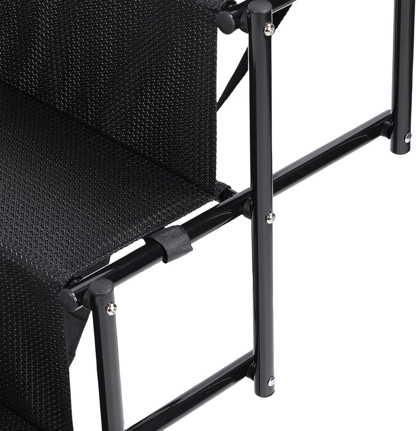 Luqeeg Foldable Dog Ramp, 5 Step Portable Dog Stairs, Non Slip Surface Wide & Gentle Slope Secure Fastening Pet Ladder Ramp with Soft Handles for SUV Truck High Bed Sofas