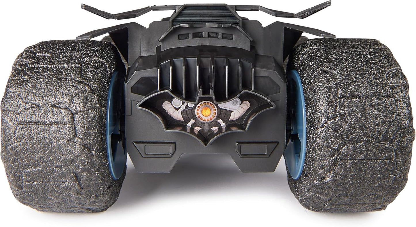 DC Comics, Batman Stunt Force Batmobile, Indoor Remote Control Car, Turbo Boost & Crazy Stunts, Collectible Super Hero Kids Toys for Boys and Girls 4 and Up