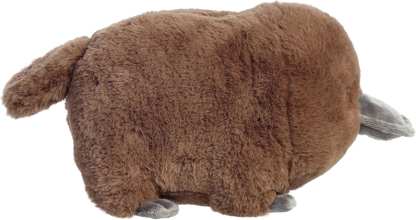 Aurora® Adorable Spudsters™ Pongo Platypus Stuffed Animal - Round Shape Makes for Comforting Cuddles - Perfect for Kids All Ages and Animal Loving Adults - Brown 10.5 Inches