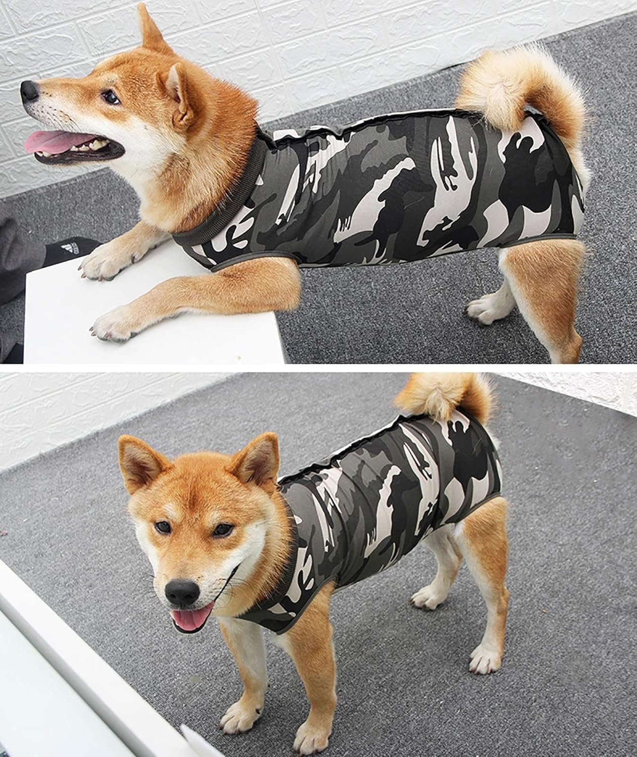 Surgery Suit for Dogs Recovery Suit Abdominal Wound Puppy Surgical Clothes Post-Operative Vest Pet After Surgery Wear Substitute (XXL, Camouflage)