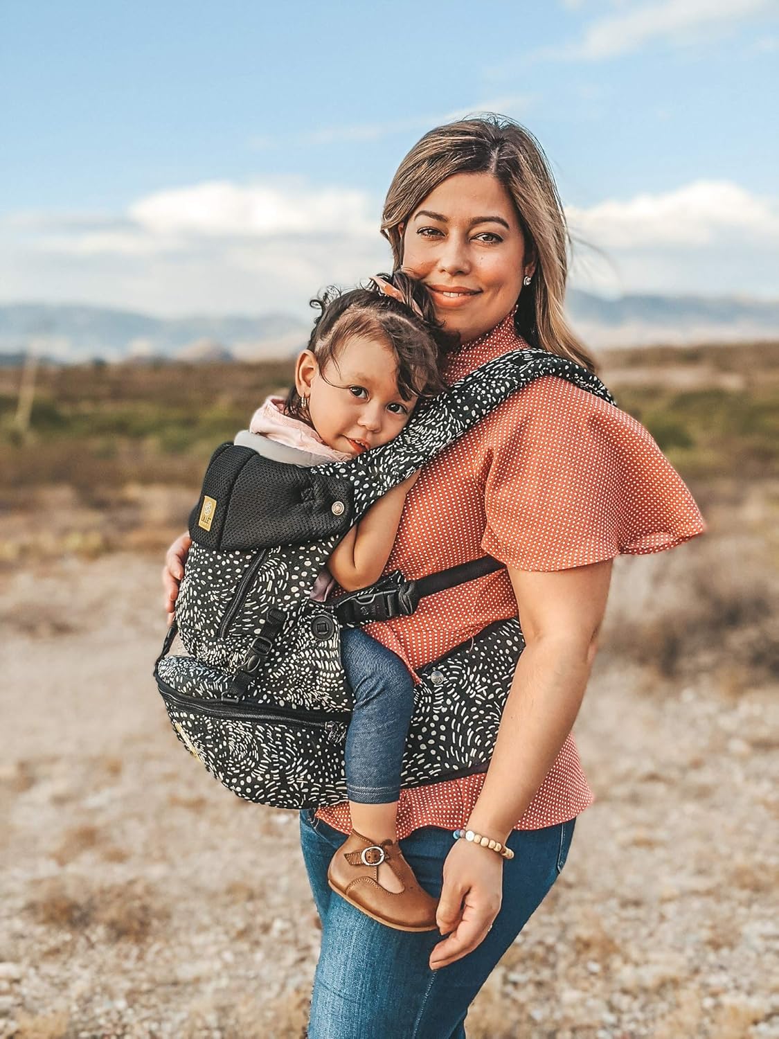 LÍLLÉbaby SeatMe Hip Seat All Seasons Ergonomic 6-in-1 Baby Carrier Newborn to Toddler - with Lumbar Support - for Children 7-45 Pounds - 360 Degree Baby Wearing - Inward and Outward Facing - Plume