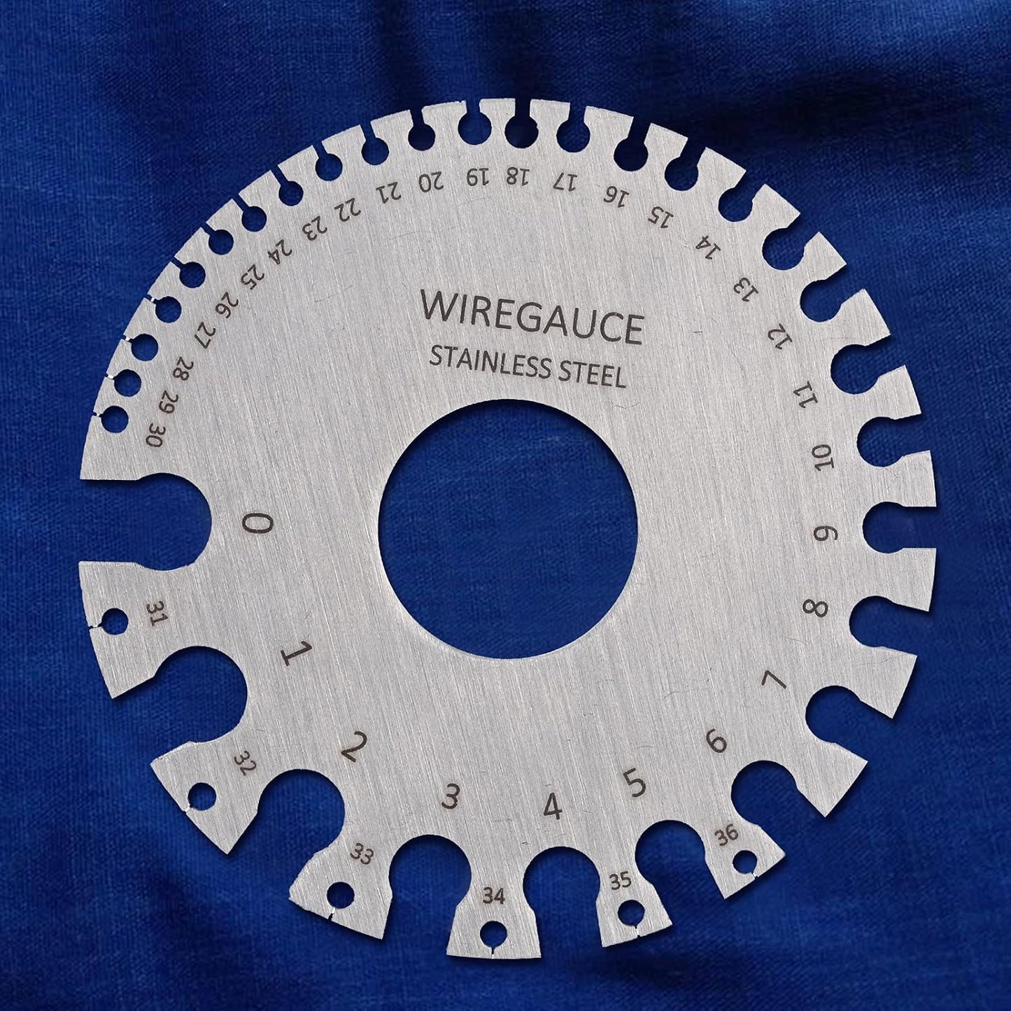 Metal Sheet Thickness Gauge & Dual-Sided Round Metal Sheet Gauge - Wire Measurement Tool Stainless Steel Welding Gage Material Wire Thickness Gage (Set of 3)
