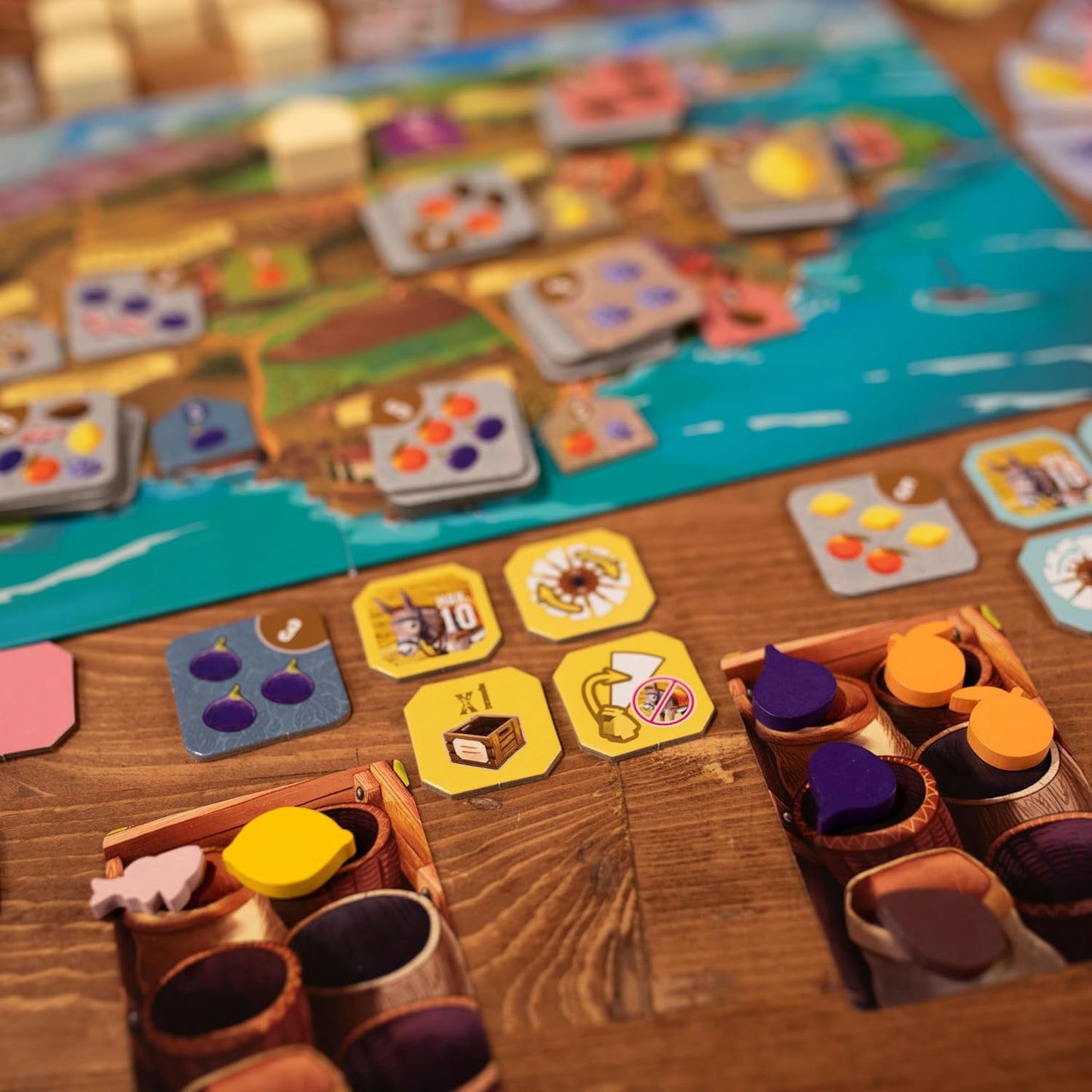 Finca Board Game - Mallorca's Resource Management & Delivery Strategy Game, Fun for Family, Kids & Adults, Ages 10+, 2-5 Players, 45 Minute Playtime