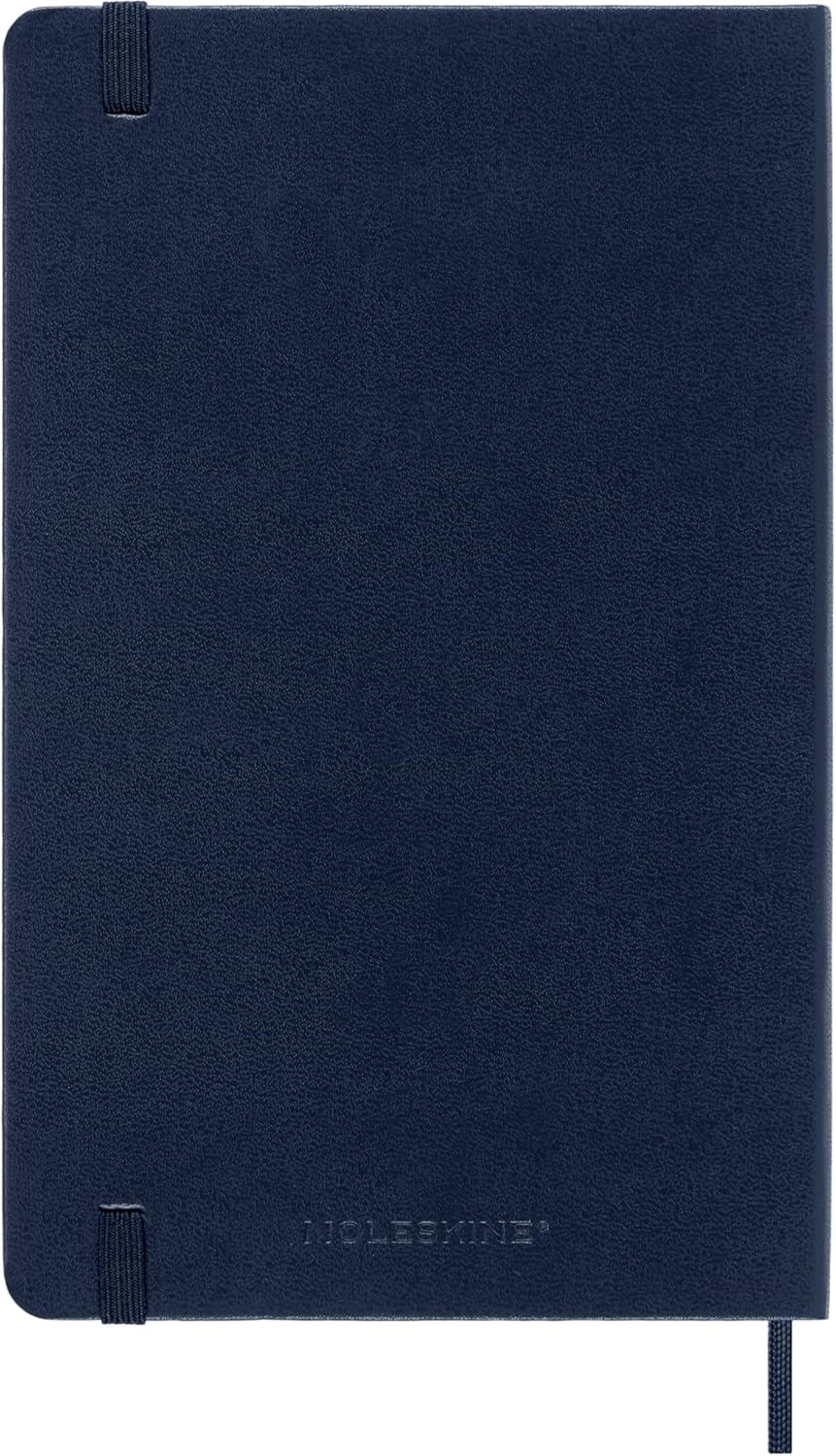 Moleskine Classic 18 Month 2025-2026 Weekly Planner, Hard Cover, Large (5" x 8.25"), Sapphire Blue, 208 pages