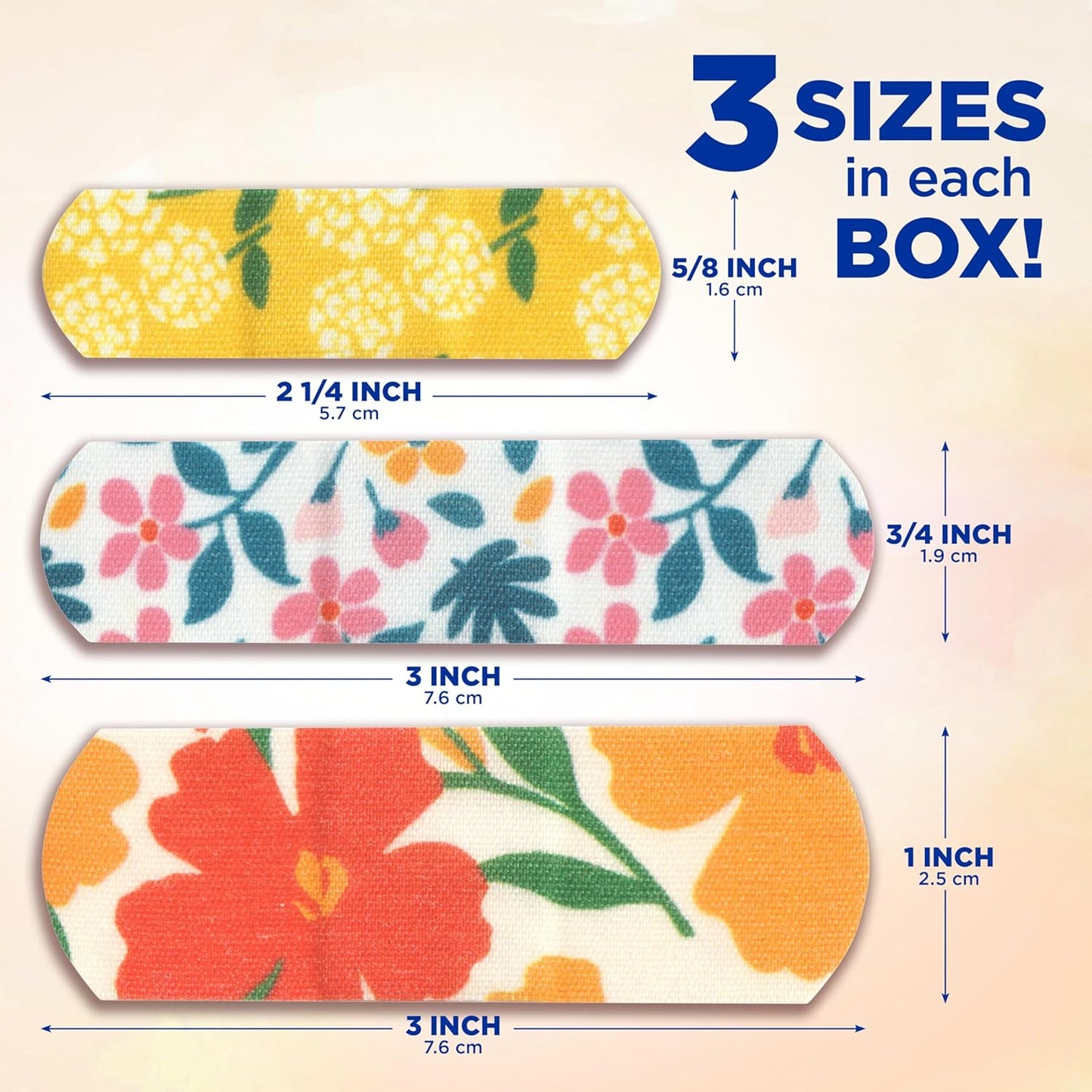 Band-Aid Brand Flexible Fabric Adhesive Bandages, Comfortable Flexible Protection & Wound Care for Minor Cuts & Scrapes, First Aid Bandage with a Wildflower Design, Assorted Sizes, 30 ct