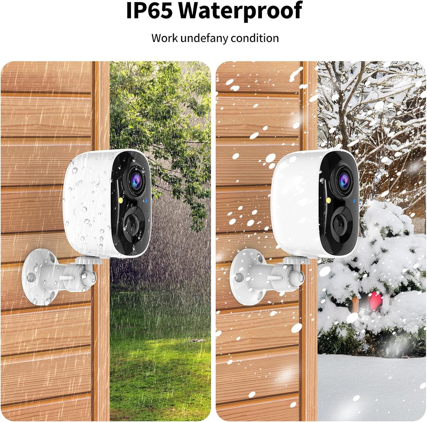 Security Cameras Wireless Outdoor,2K Indoor WiFi Wireless Cameras,Outside Battery Powered Camera for Home Security,AI Motion Detection,Color Night Vision,Spotlight,Siren Alarm,SD/Cloud Storage,2 Pack