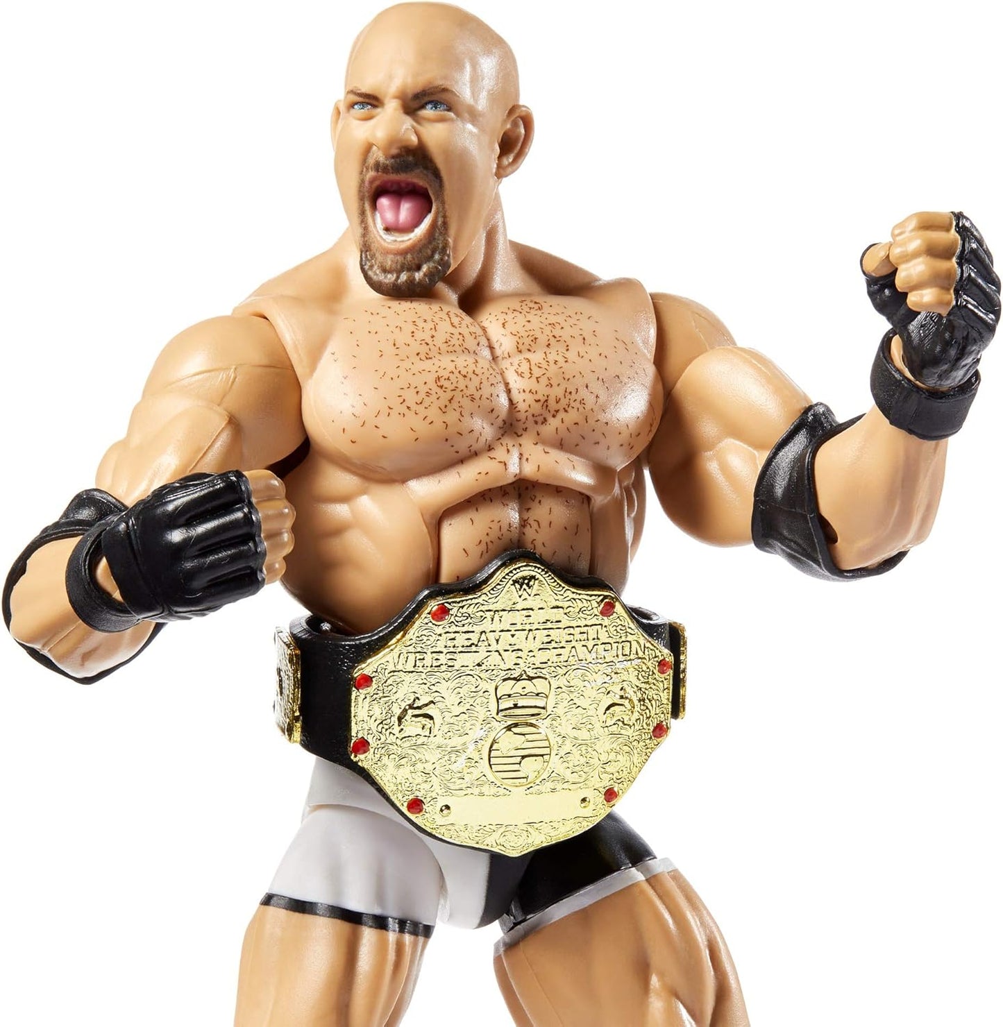 WWE Goldberg Elite Series #74 Deluxe Action Figure with Realistic Facial Detailing, Iconic Ring Gear & Accessories