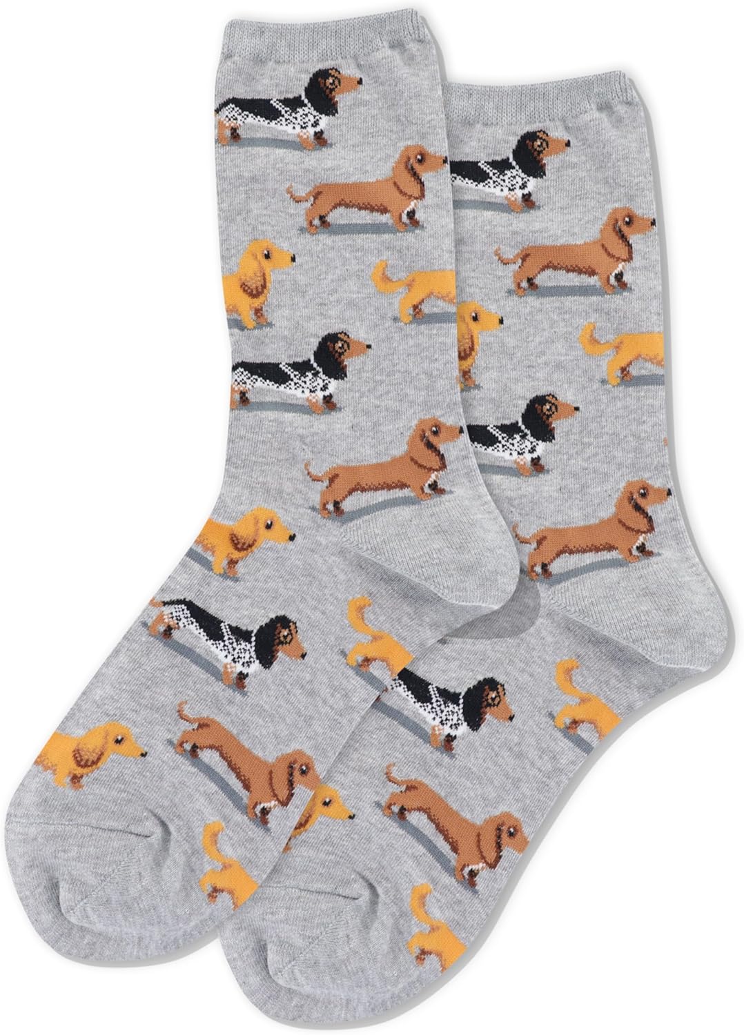 Hot Sox womens Fun Dog Lovers Crew Socks - 1 Pair Pack - Cool & Cute Wordplay Novelty Fashion Gifts