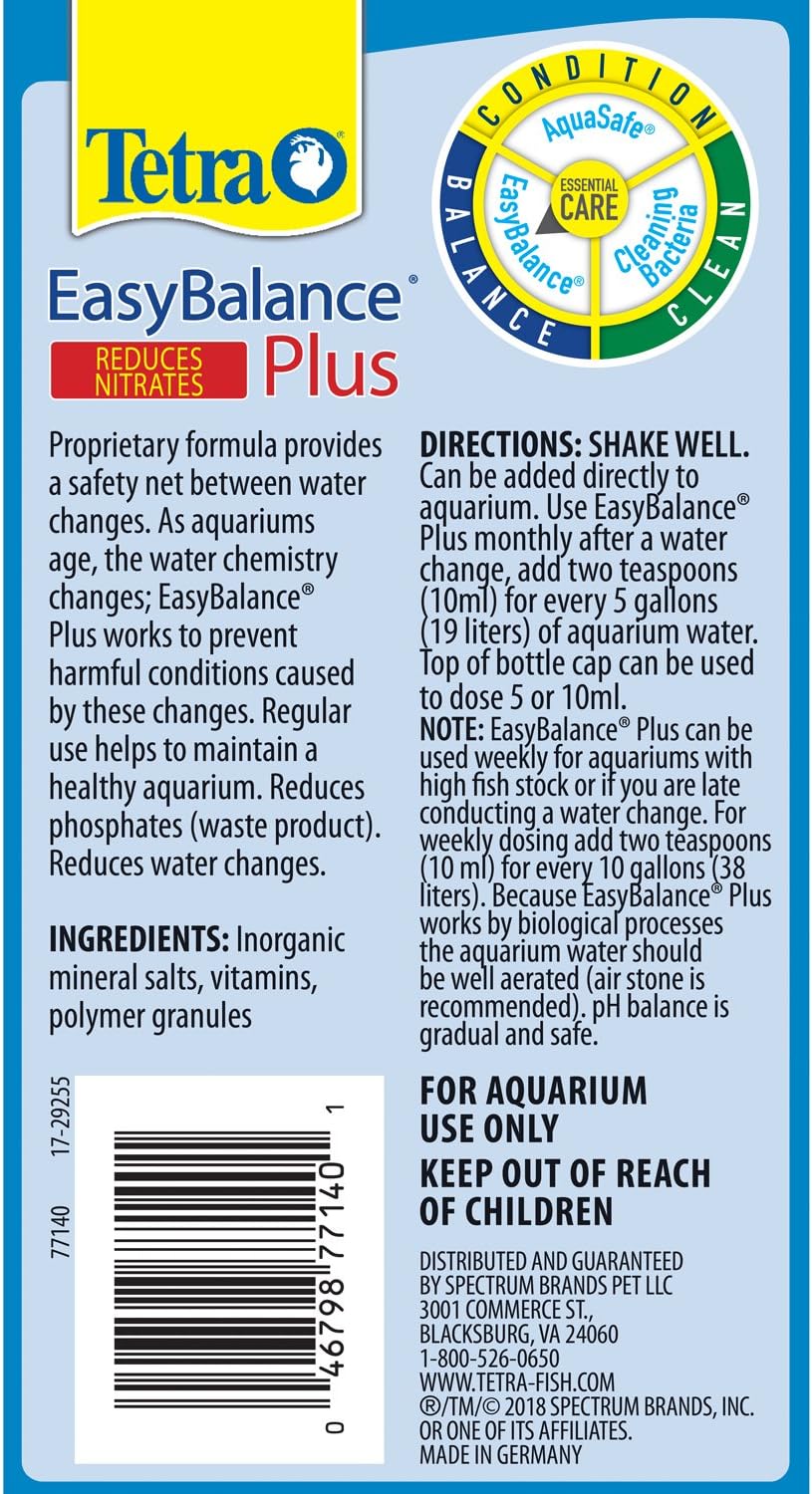 Tetra 77140 EasyBalance PLUS Water Conditioner, 16.9-Ounce