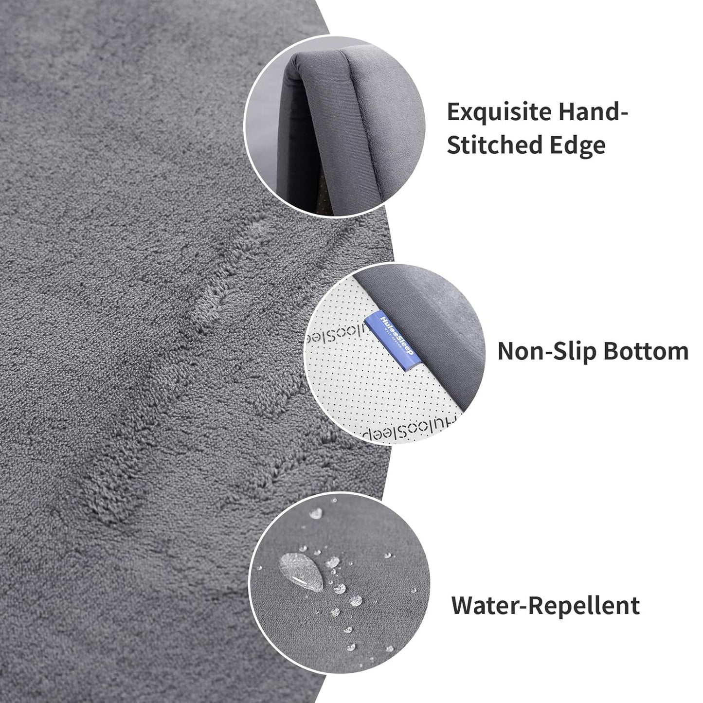 Ultra Soft Baby Play Mat for Floor,1.3" Thick Elasti-Foam 50x50 Playpen Mat for Toddlers Infant kids,Non-Slip Backing Safe for Crawling&Tummy Time,Tatami Style (Dark Grey)