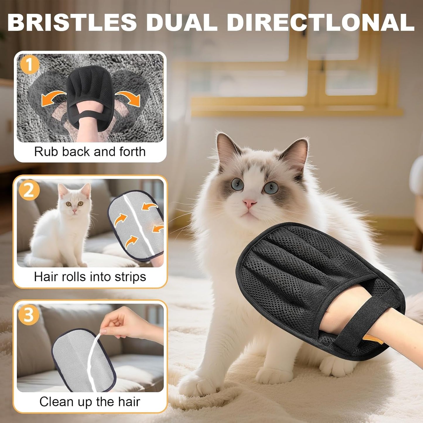Wireless Cat Water Fountain Stainless Steel,4.5L Cordless Pet Fountains for Dringking,5000mah Battery Operated Cat Water Pountain,Automatic Dog Dispenser w Pet Hair Remover Gloves