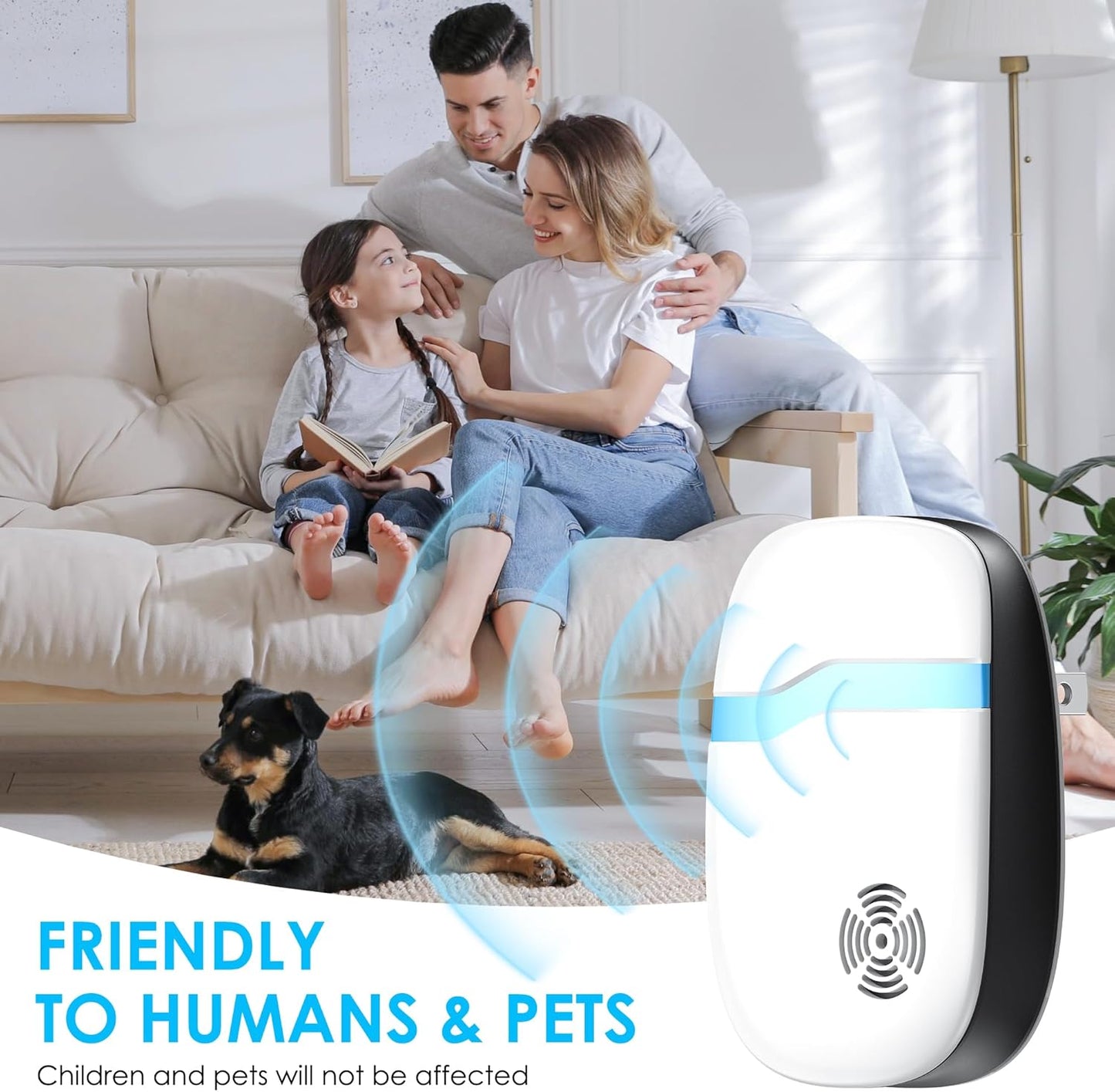 [2026 Upgraded] Ultrasonic Mouse & Pest Indoor Repeller - Stronger Driving Force, Repellent for Mice, Rats, Rodent, Roaches, Ants, Spiders, Bugs, Quiet for Home, Plug-in Control Device (6 Pack)