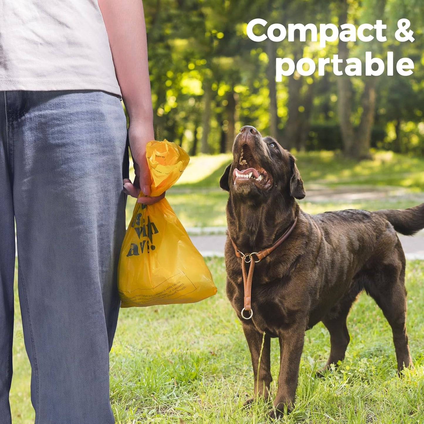 Dog Poop Bags Rolls Extra thick and Guaranteed Leak Proof Poop Bags for Dogs,270 Count 18 Rolls,Unscented,Cornstarch Based Doggie Poop Bag for Puppy and Big Dogs