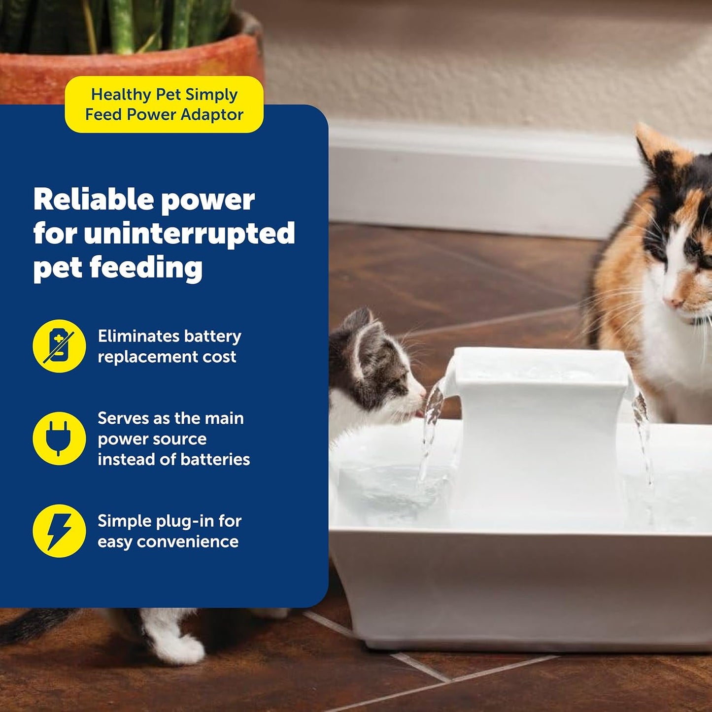 PetSafe Healthy Pet Simply Feed Power Adaptor - Durable OEM Food Dispenser Adaptor - Travel-Friendly Spare Charger with Versatile Voltage Compatibility - Additional Power Source Minimizes Downtime