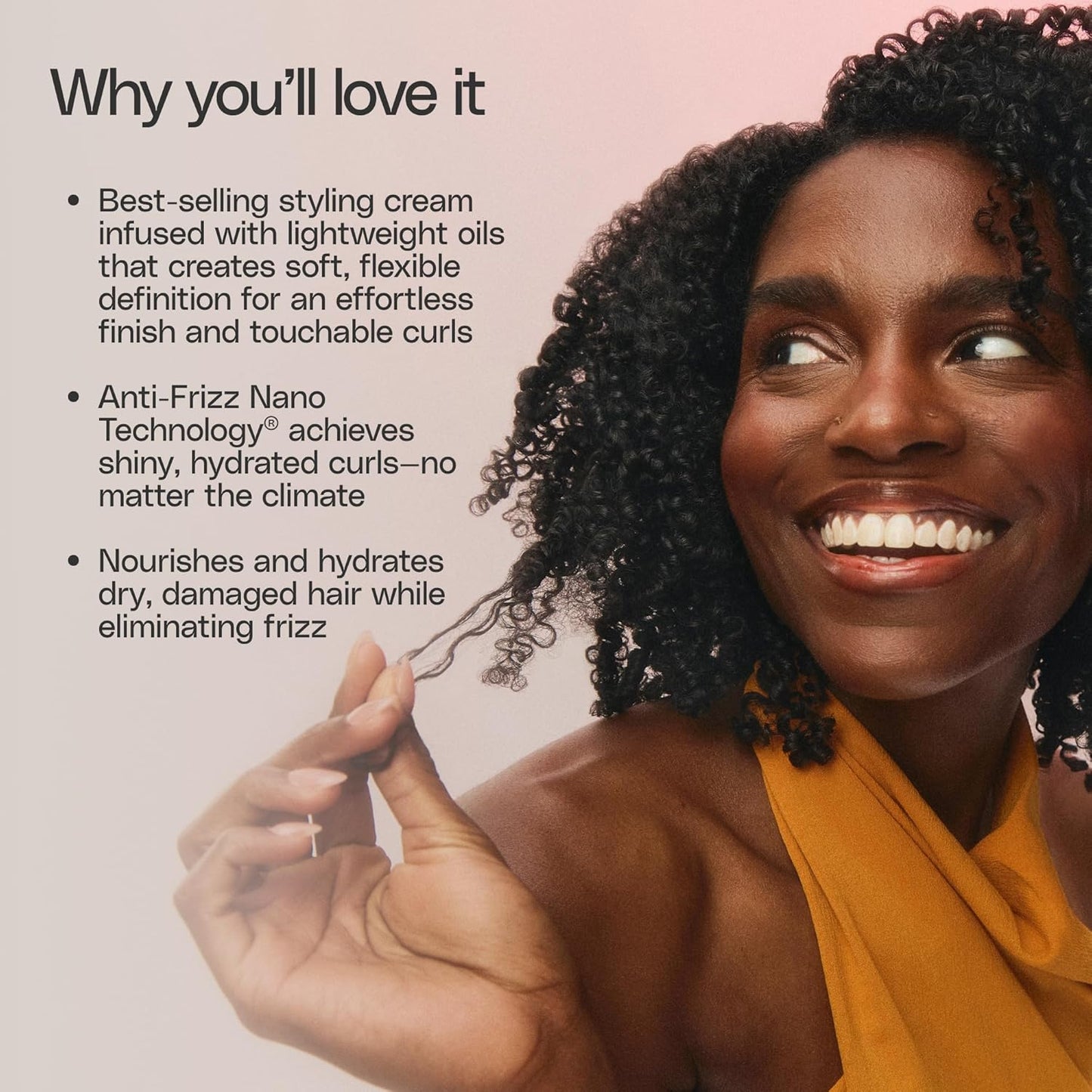 Ouidad Advanced Climate Control Styling Cream for Curly Hair – Featherlight Curl Cream for Hydrated, Shiny & Frizz-Free Definition, Flexible, Soft Hold For All Curl Types, Sulfate-Free