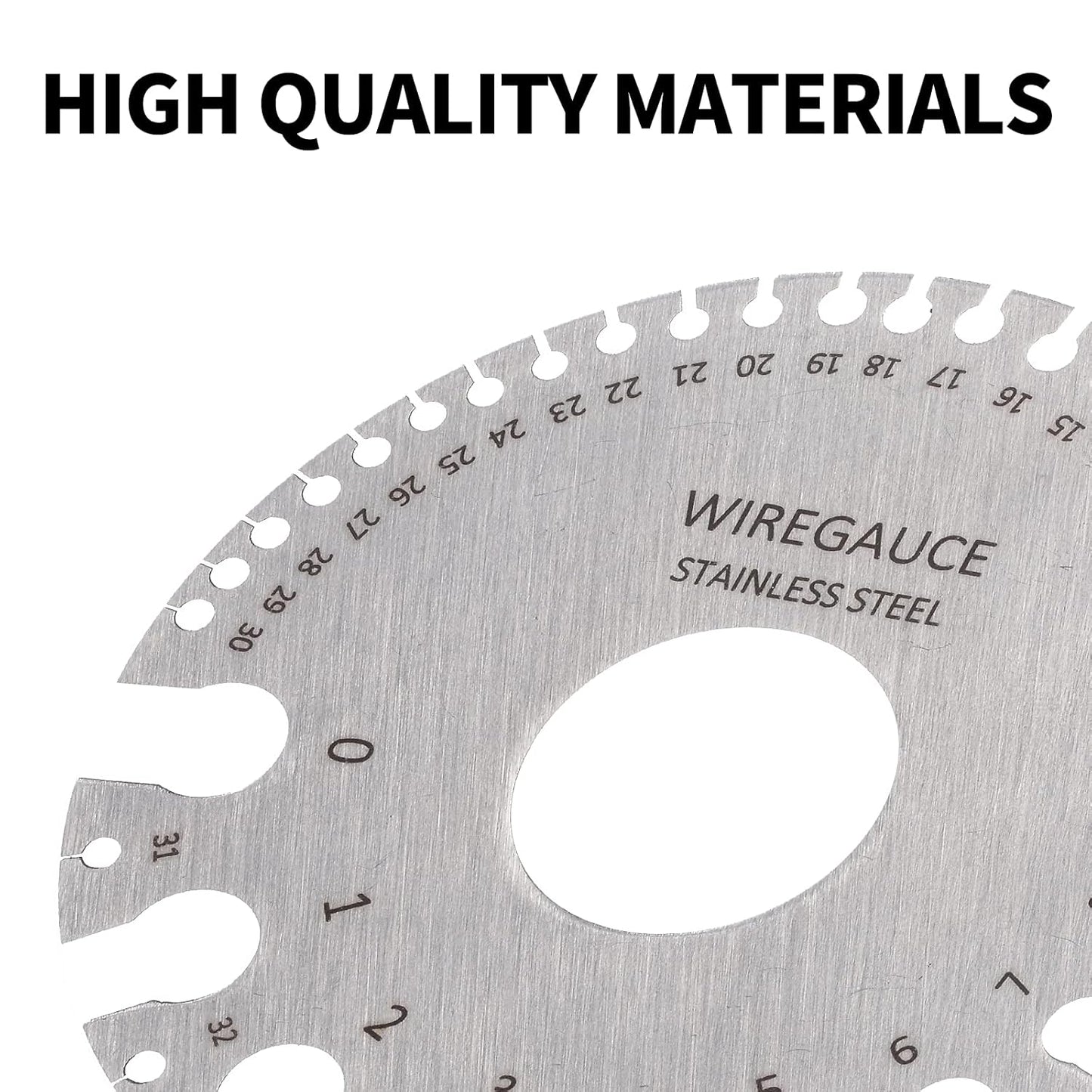 Metal Sheet Thickness Gauge & Dual-Sided Round Metal Sheet Gauge - Wire Measurement Tool Stainless Steel Welding Gage Material Wire Thickness Gage (Set of 3)