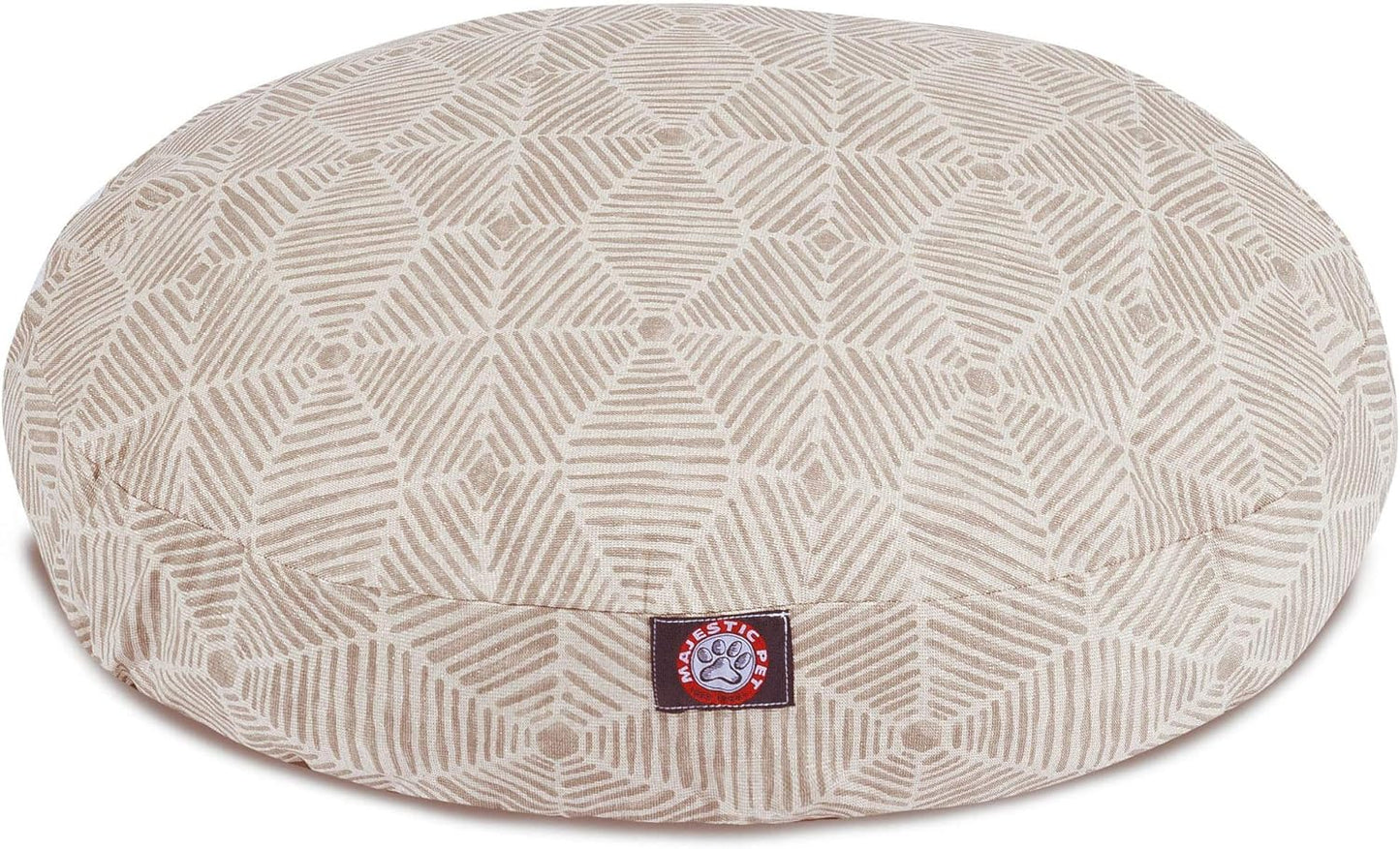 Majestic Pet Charlie Beige Metallic Small Round Pet Bed
