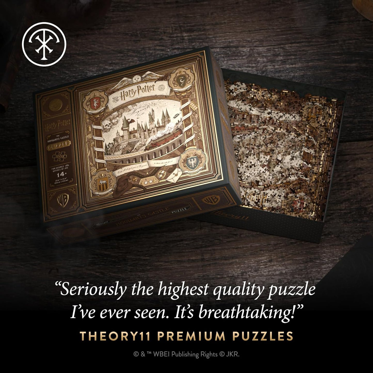 theory11 Harry Potter Jigsaw Puzzle - 1,000 Piece Jigsaw Puzzle - Officially Licensed Harry Potter Merchandise & Collectibles - Precision Fit and Premium Quality - Intermediate Puzzle