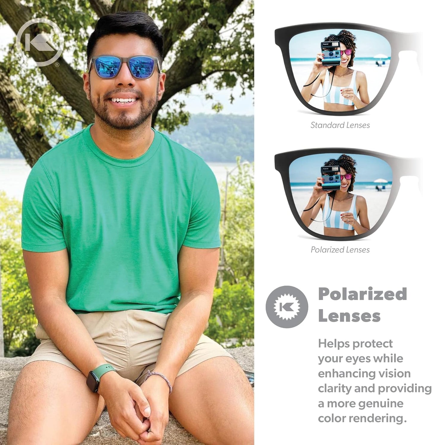Knockaround Classics Polarized Sunglasses for Men & Women - UV400 Protection